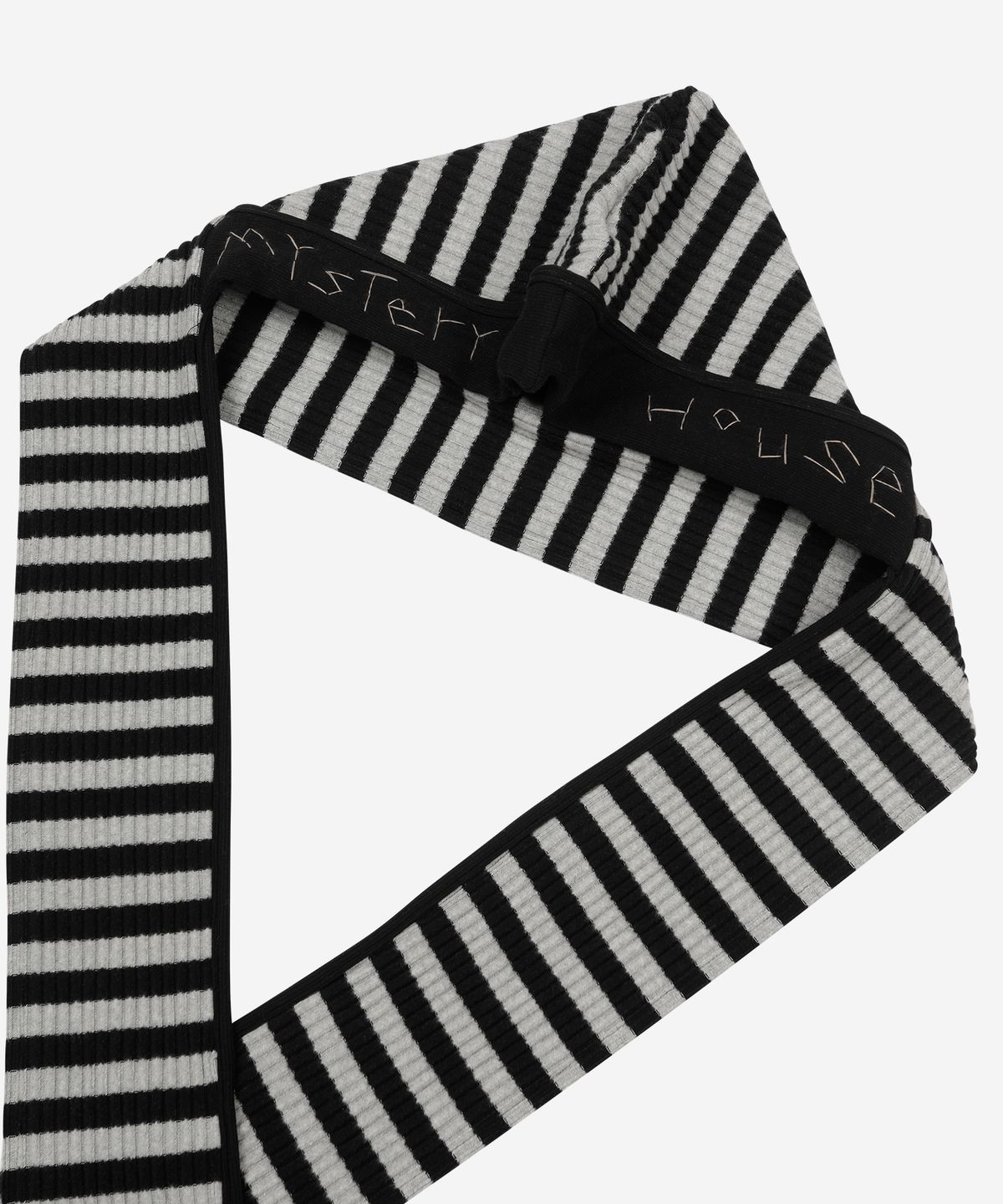 프라블럼올웨이즈(PROBLEMALLWAYS) Hand-Stitched Stripe Hood Scarf