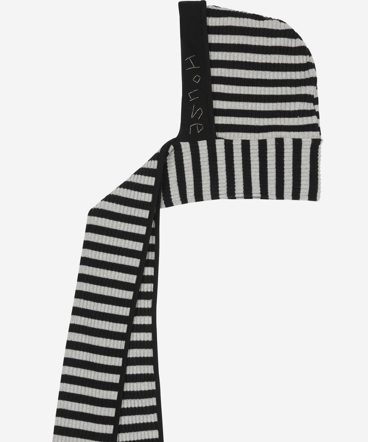 프라블럼올웨이즈(PROBLEMALLWAYS) Hand-Stitched Stripe Hood Scarf