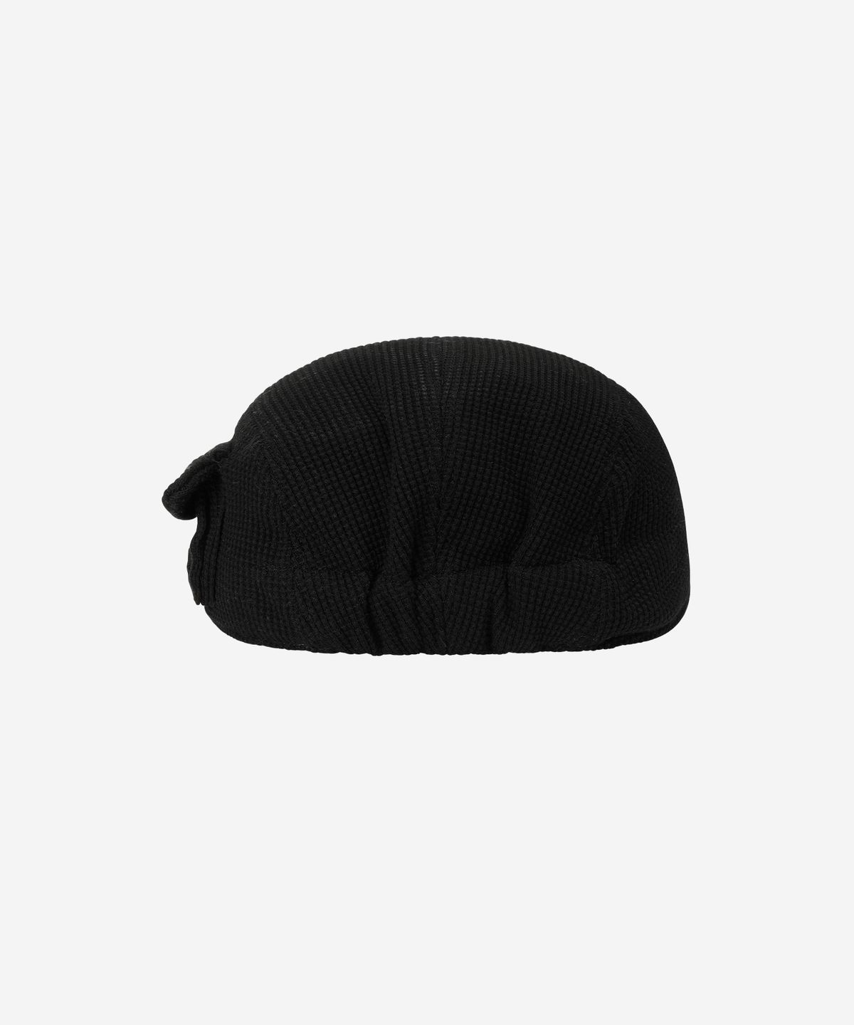 프라블럼올웨이즈(PROBLEMALLWAYS) Logo Leather Patch Waffle Camp Cap Black