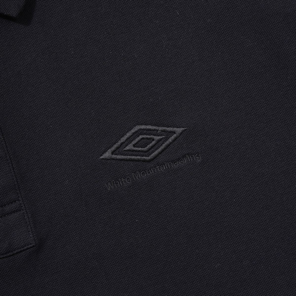 엄브로(UMBRO) [UMB X White Mountaineering] 반팔 폴로 셔츠 블랙(UQ111CTS29)