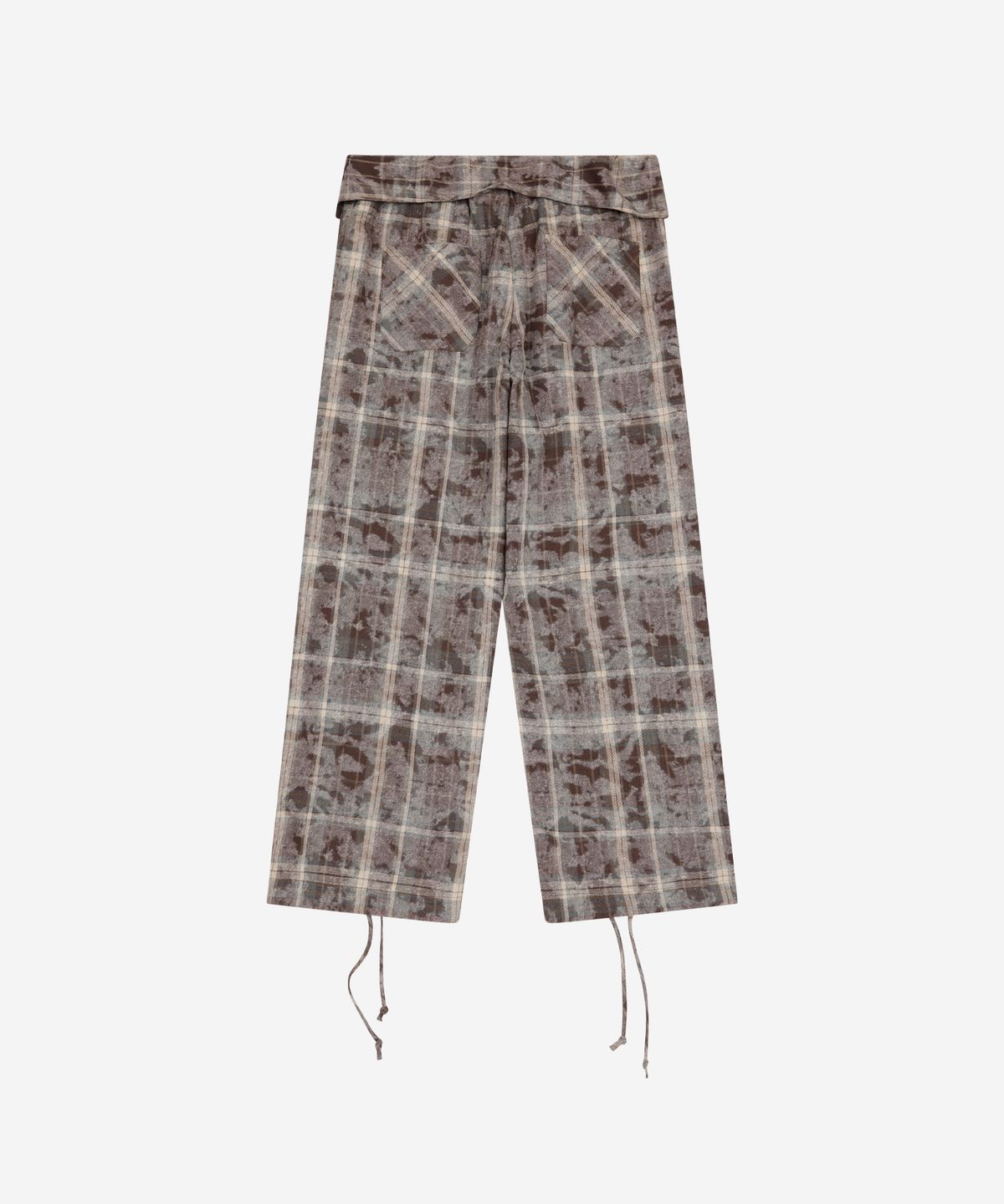프라블럼올웨이즈(PROBLEMALLWAYS) Rustic Check Shirt Pants Brown