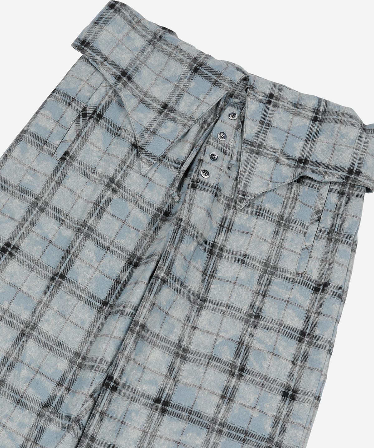 프라블럼올웨이즈(PROBLEMALLWAYS) Rustic Check Shirt Pants Skyblue