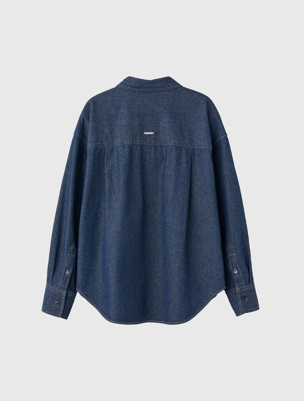제너럴아이디어(GENERALIDEA) 데님 워싱 루즈핏 셔츠 [NAVY] / WBE1L03505
