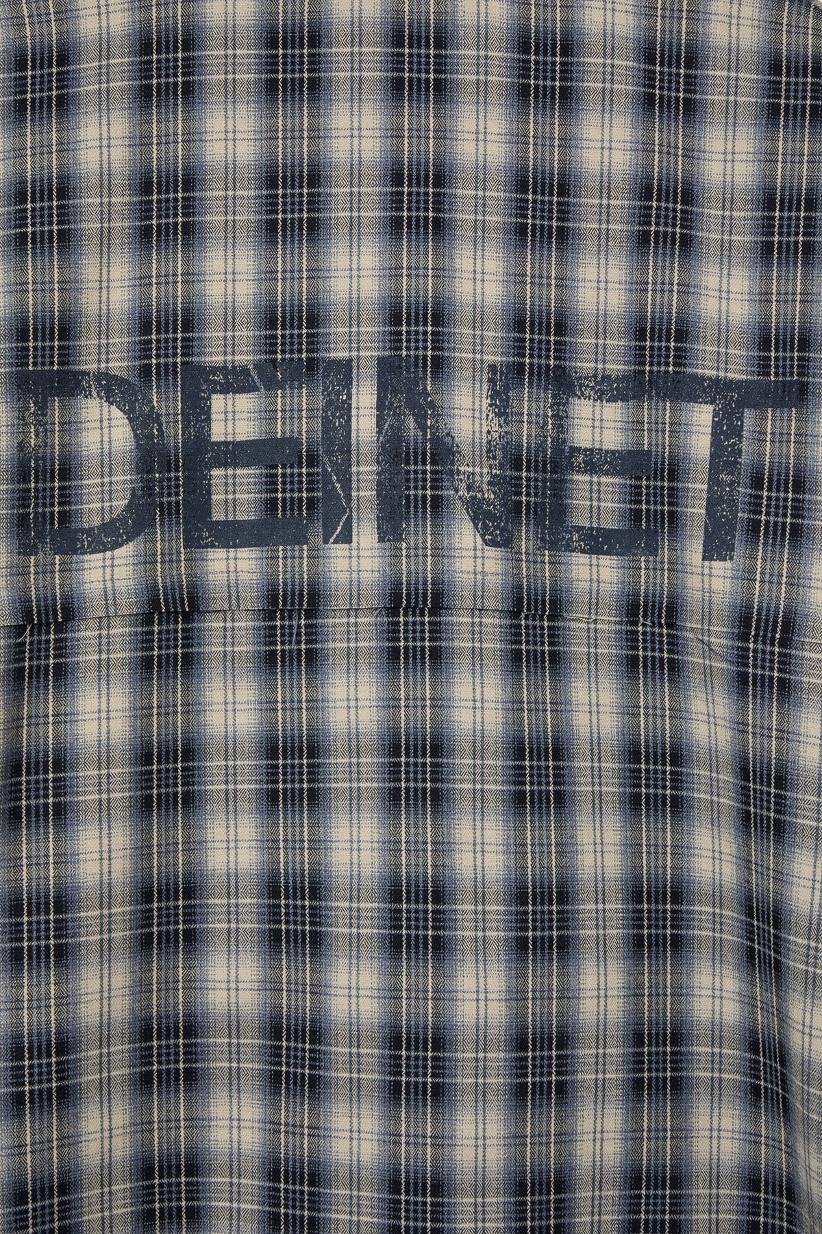 다이닛(DEINET) CHECK BOMBER JACKET IN NAVY