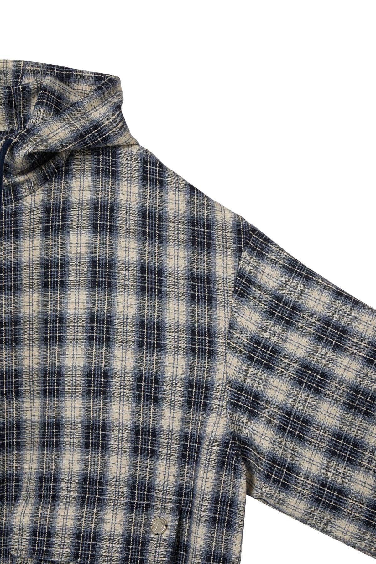 다이닛(DEINET) CHECK BOMBER JACKET IN NAVY