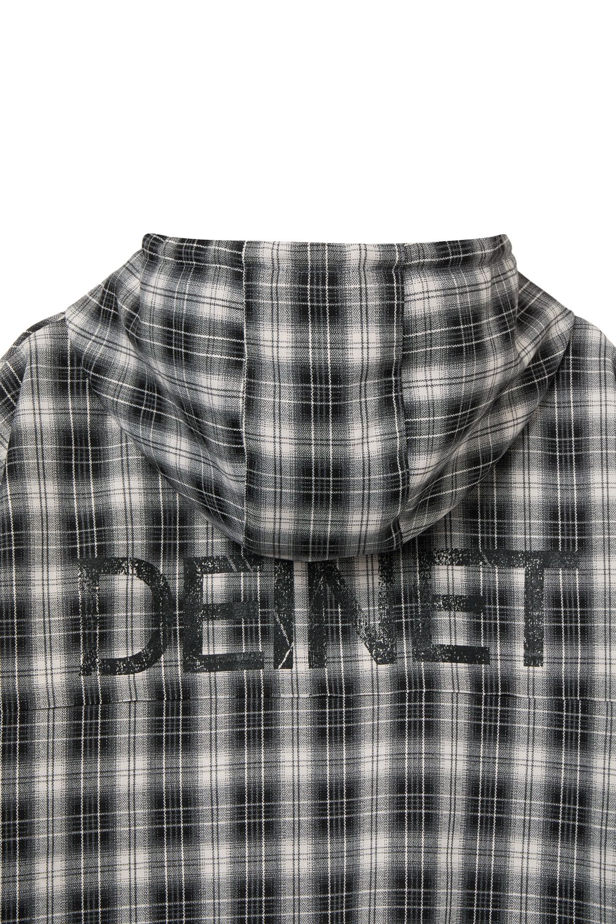 다이닛(DEINET) CHECK BOMBER JACKET IN BLACK