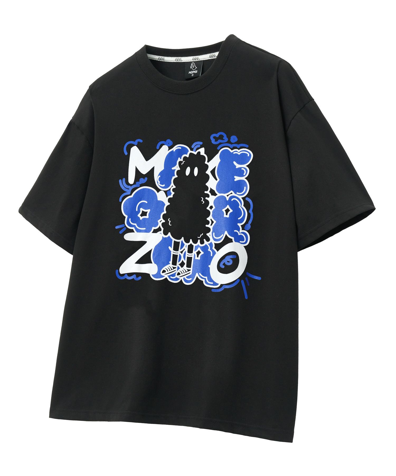 MUSINSA | MOZMOZ Moz Cloud Overfit Short Sleeve T-Shirt Black
