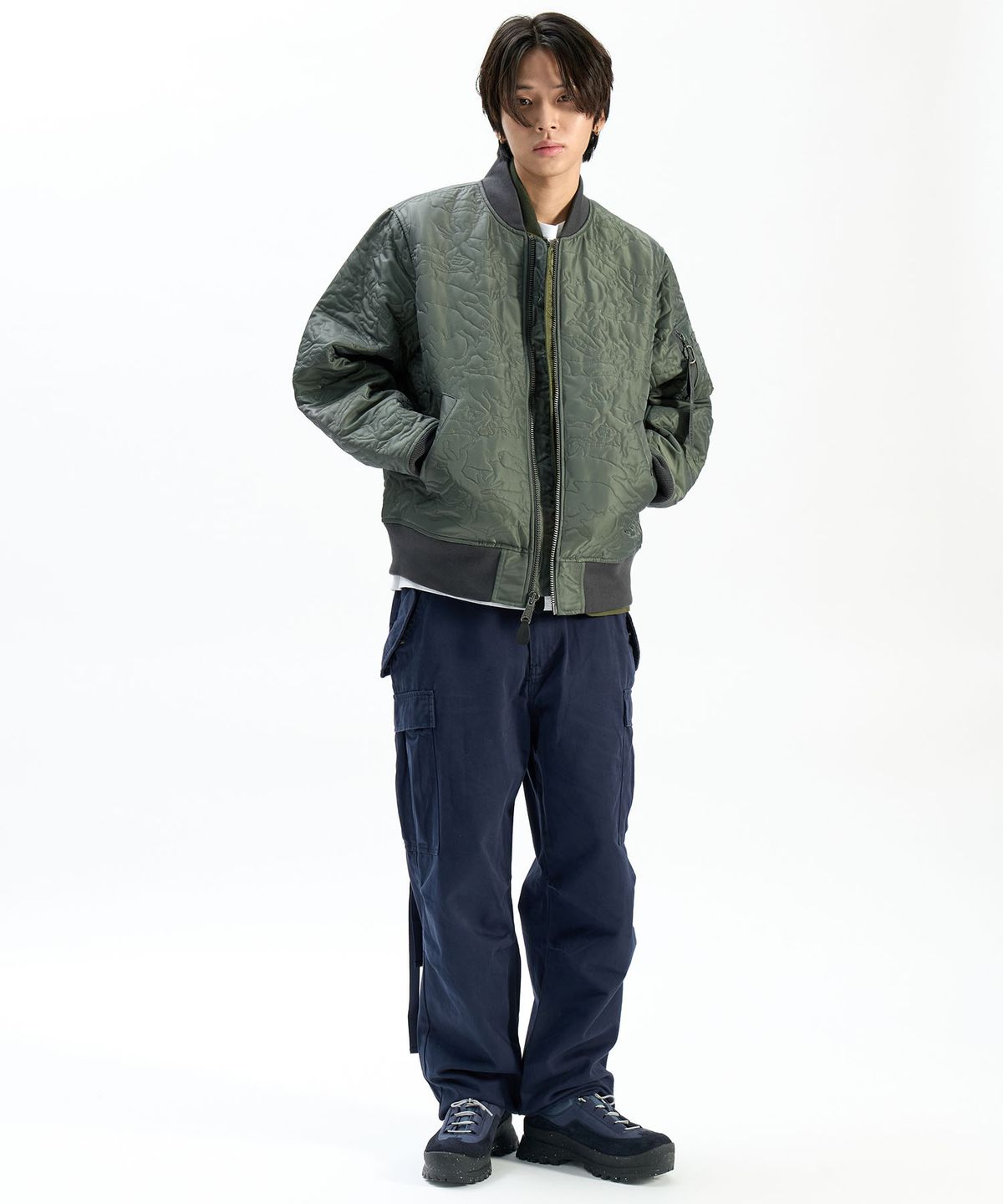 알파 인더스트리(ALPHA INDUSTRIES) M-65 팬츠 레플리카 블루