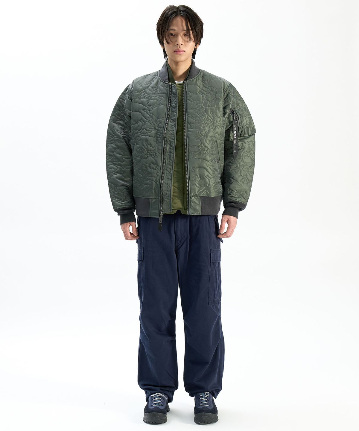 알파 인더스트리(ALPHA INDUSTRIES) M-65 팬츠 레플리카 블루