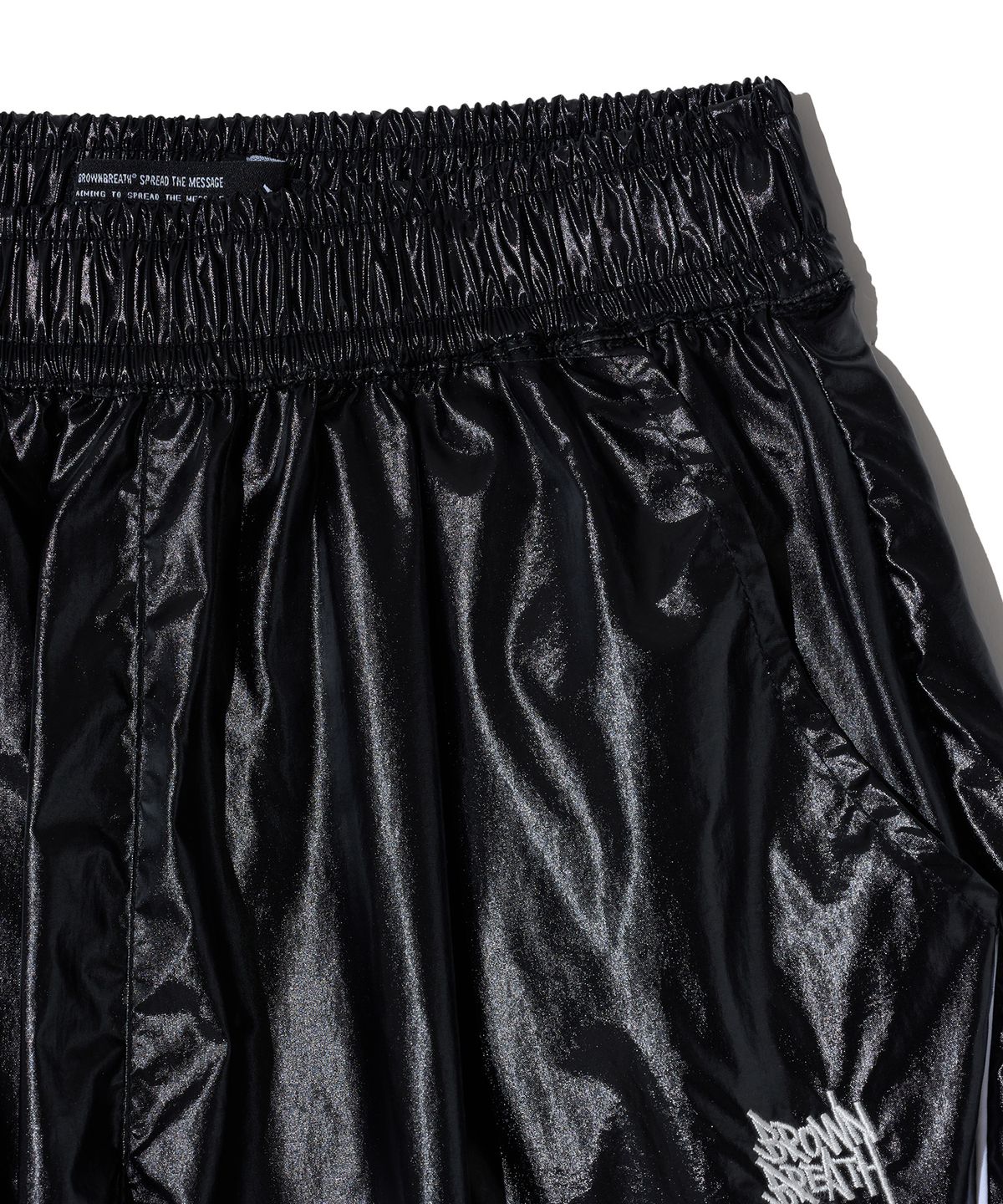 브라운브레스 키즈(BROWNBREATH KIDS) KIDS TAG PIPING LINE PANTS - BLACK