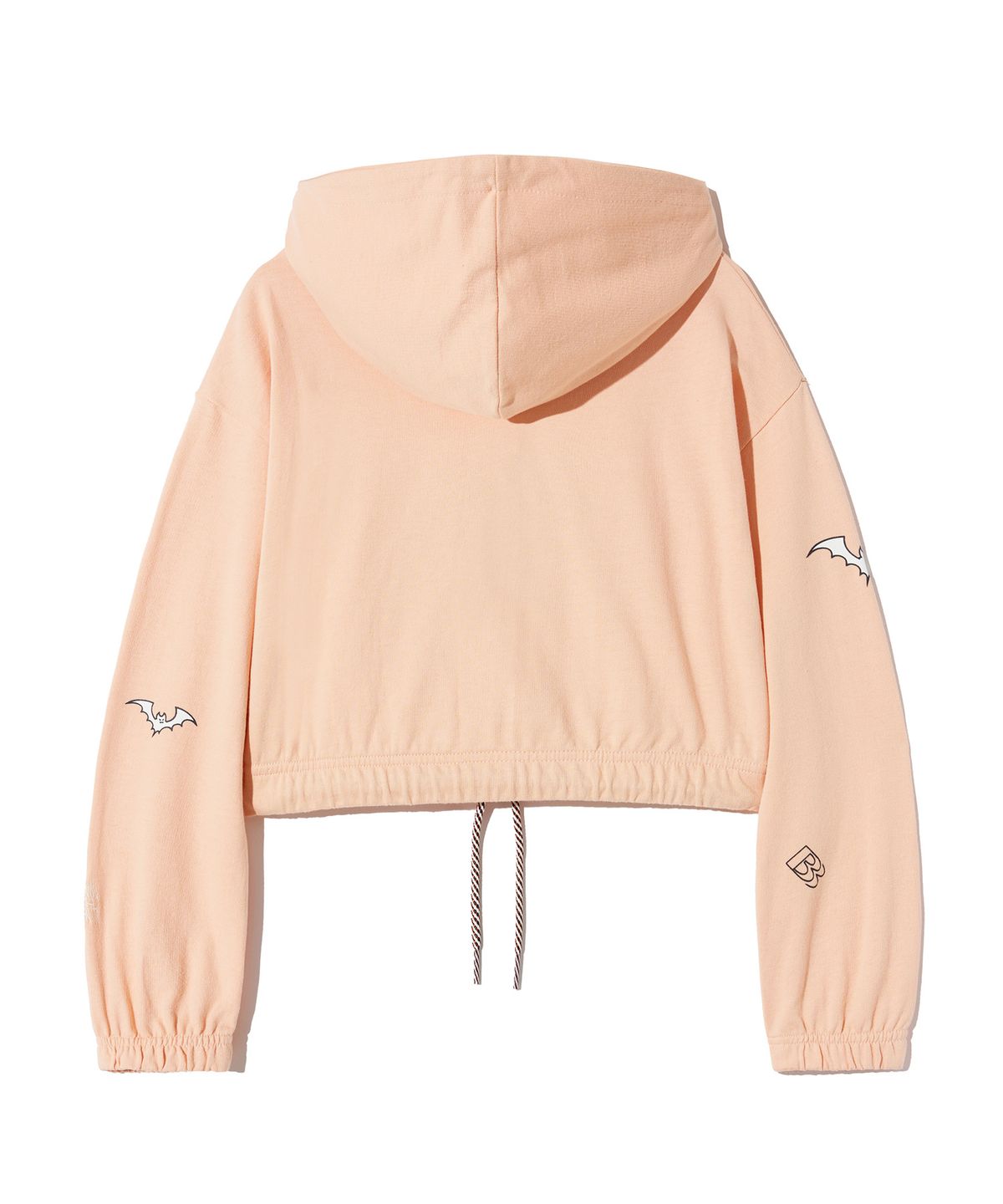 브라운브레스 키즈(BROWNBREATH KIDS) KIDS HAUNTED CROP HOODIE - ORANGE
