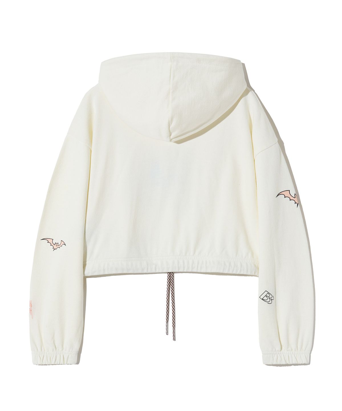 브라운브레스 키즈(BROWNBREATH KIDS) KIDS HAUNTED CROP HOODIE - CREAM