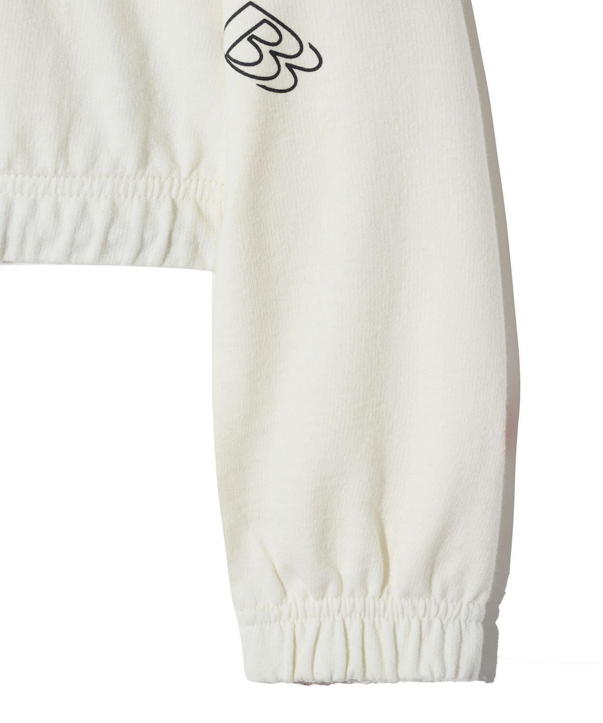 브라운브레스 키즈(BROWNBREATH KIDS) KIDS HAUNTED CROP HOODIE - CREAM