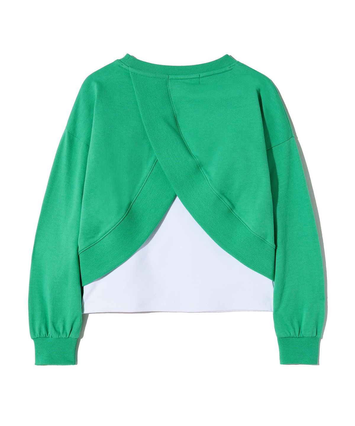 브라운브레스 키즈(BROWNBREATH KIDS) KIDS BREATH CROP CREWNECK - GREEN