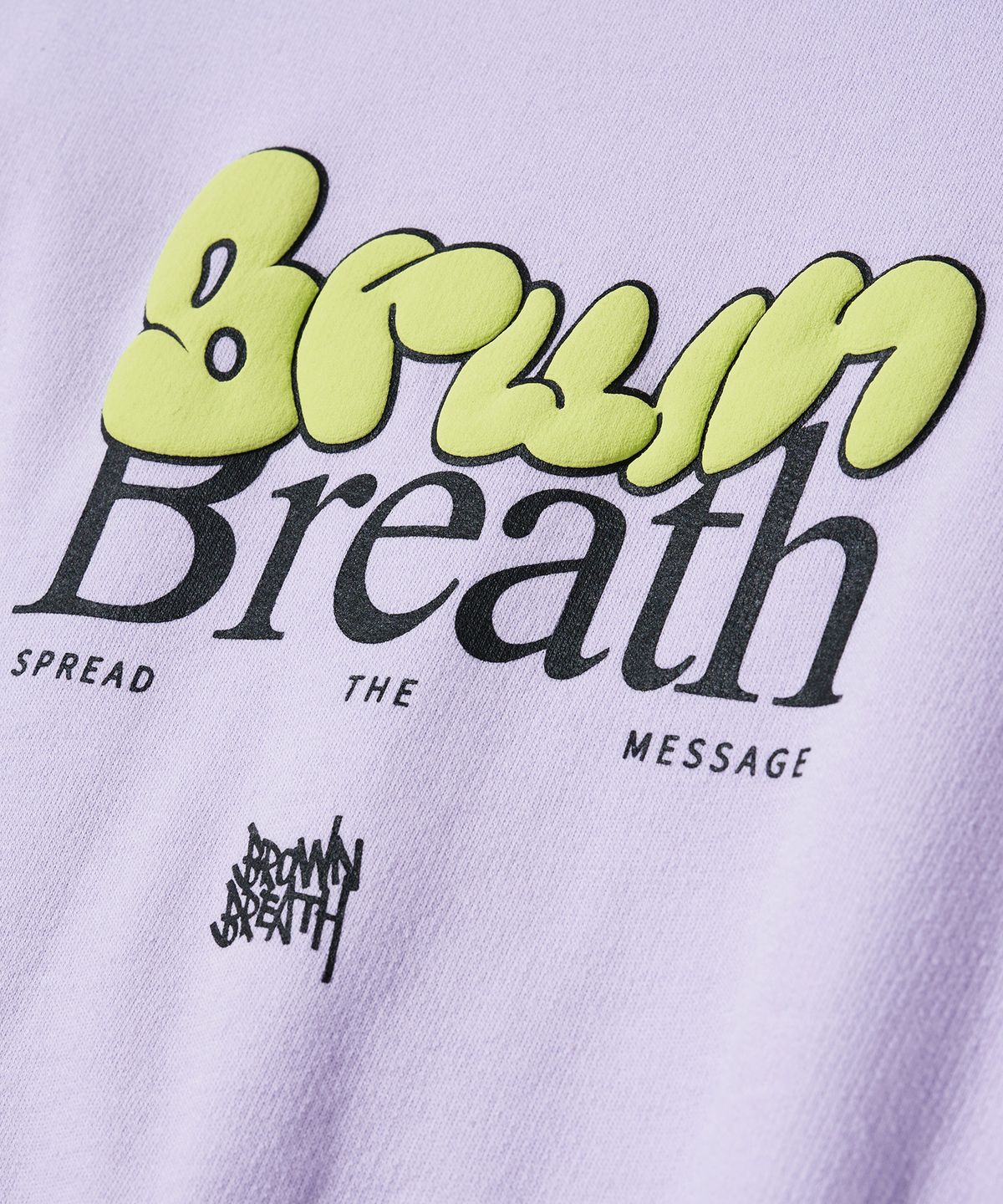 브라운브레스 키즈(BROWNBREATH KIDS) KIDS BREATH CROP CREWNECK - LAVENDER