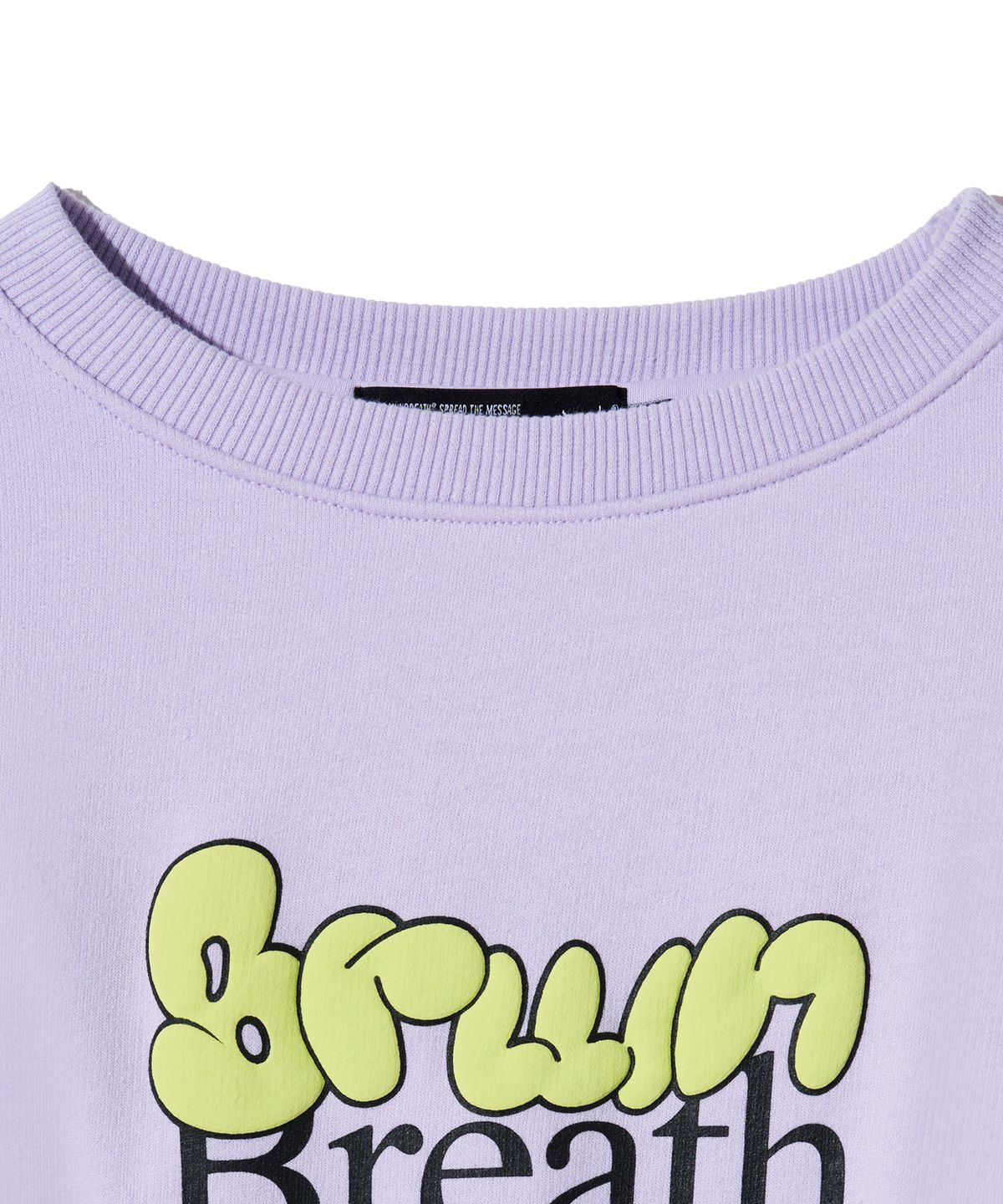 브라운브레스 키즈(BROWNBREATH KIDS) KIDS BREATH CROP CREWNECK - LAVENDER