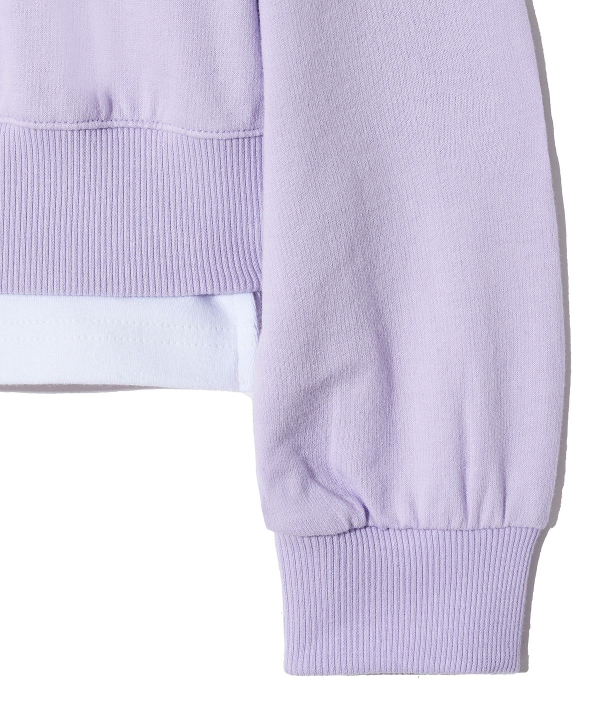 브라운브레스 키즈(BROWNBREATH KIDS) KIDS BREATH CROP CREWNECK - LAVENDER