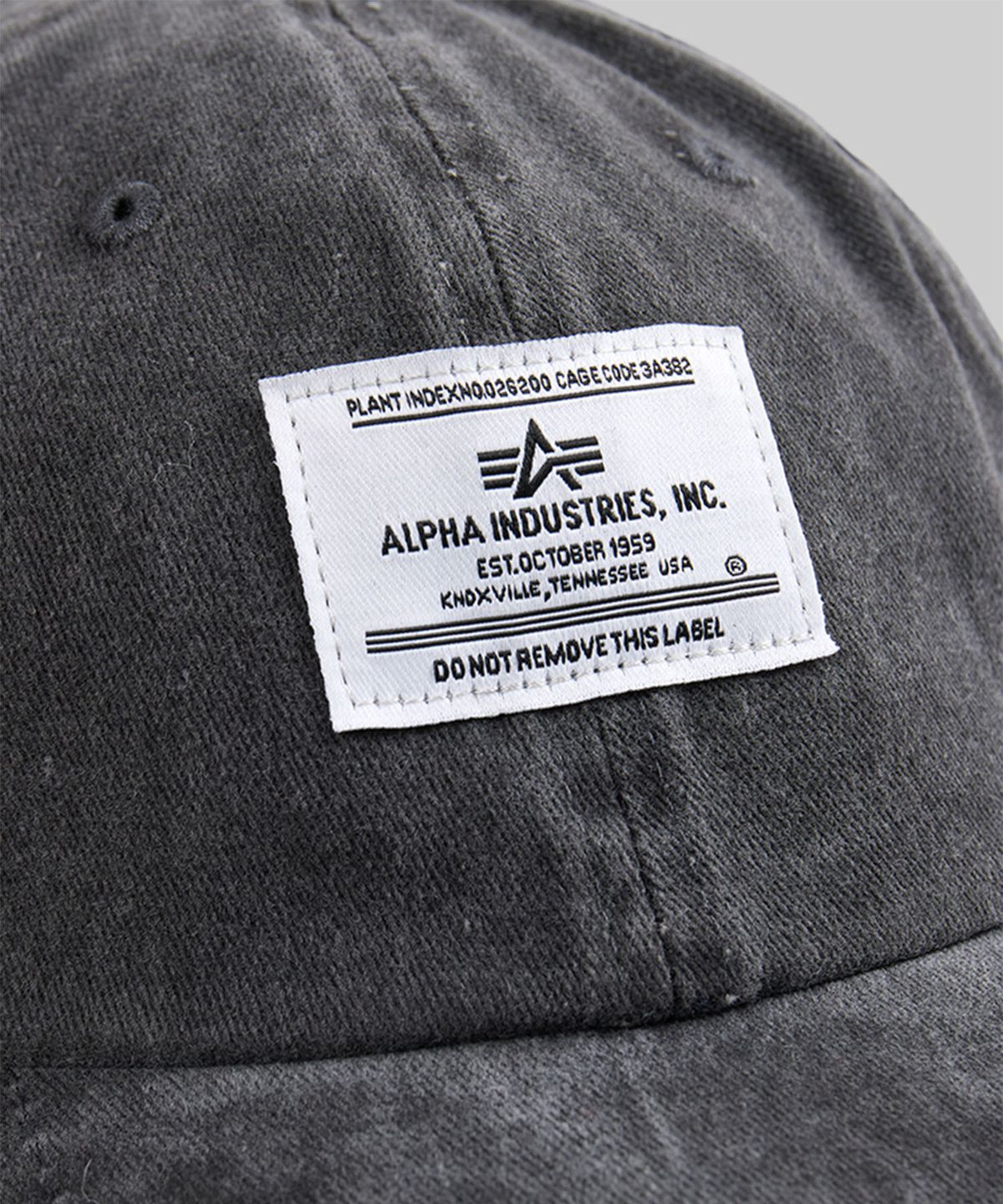 알파 인더스트리(ALPHA INDUSTRIES) 배틀워시 캡 블랙