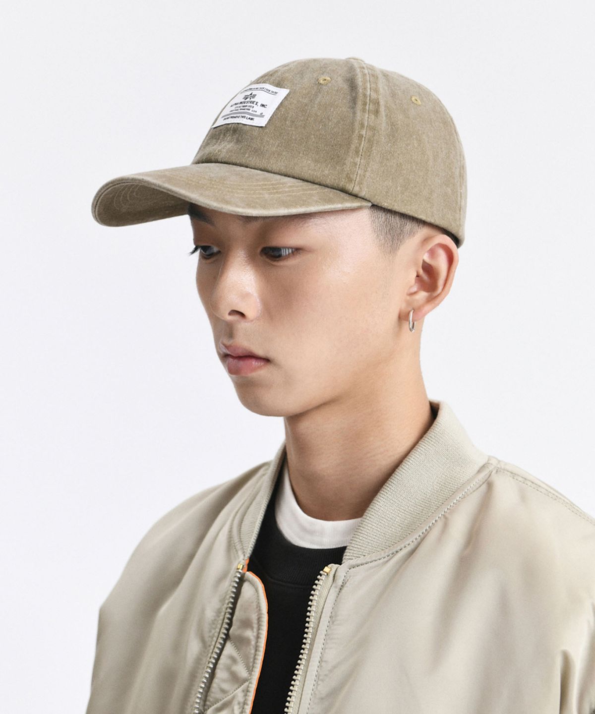 알파 인더스트리(ALPHA INDUSTRIES) 배틀워시 캡 올리브