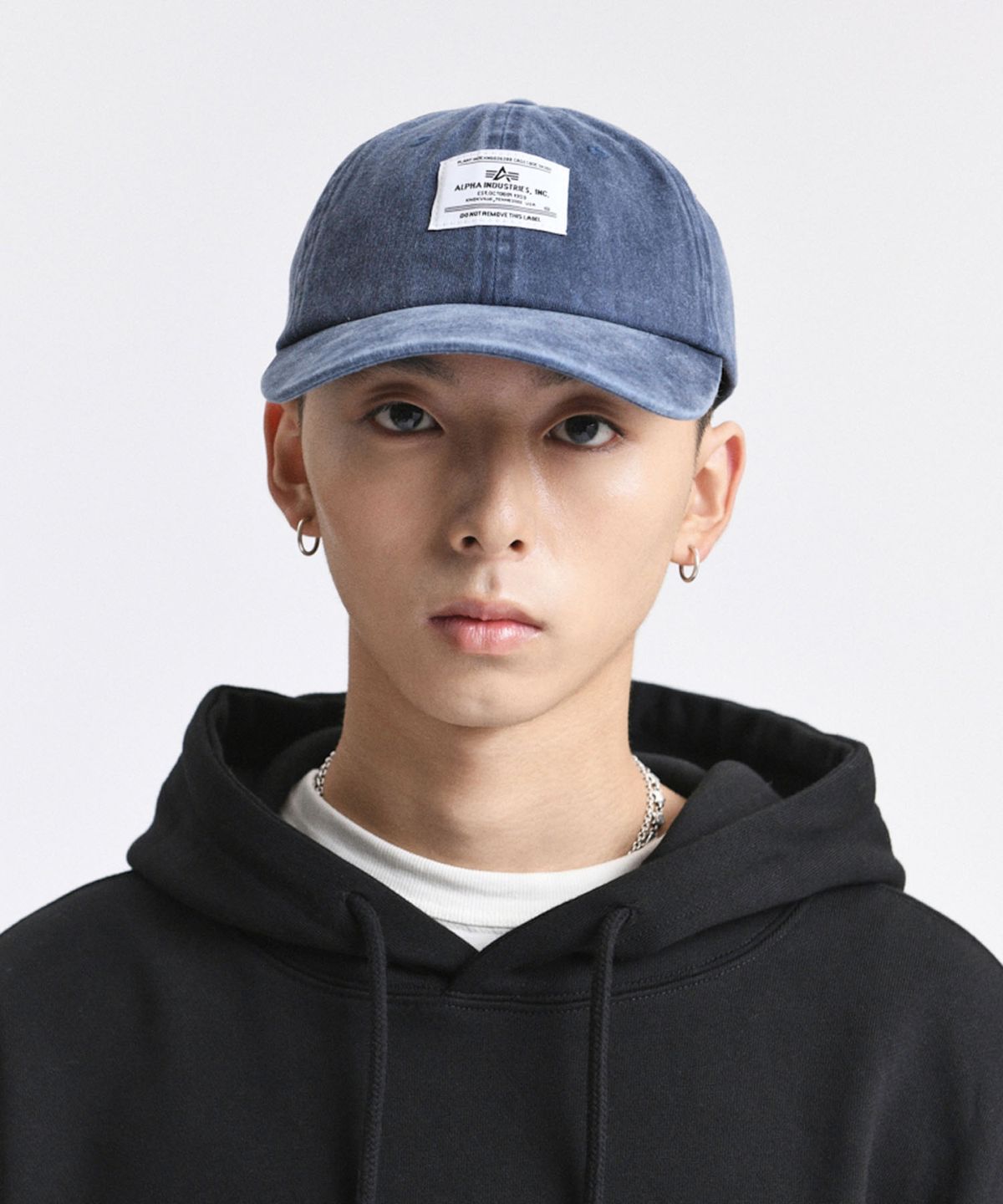 알파 인더스트리(ALPHA INDUSTRIES) 배틀워시 캡 레플리카 블루