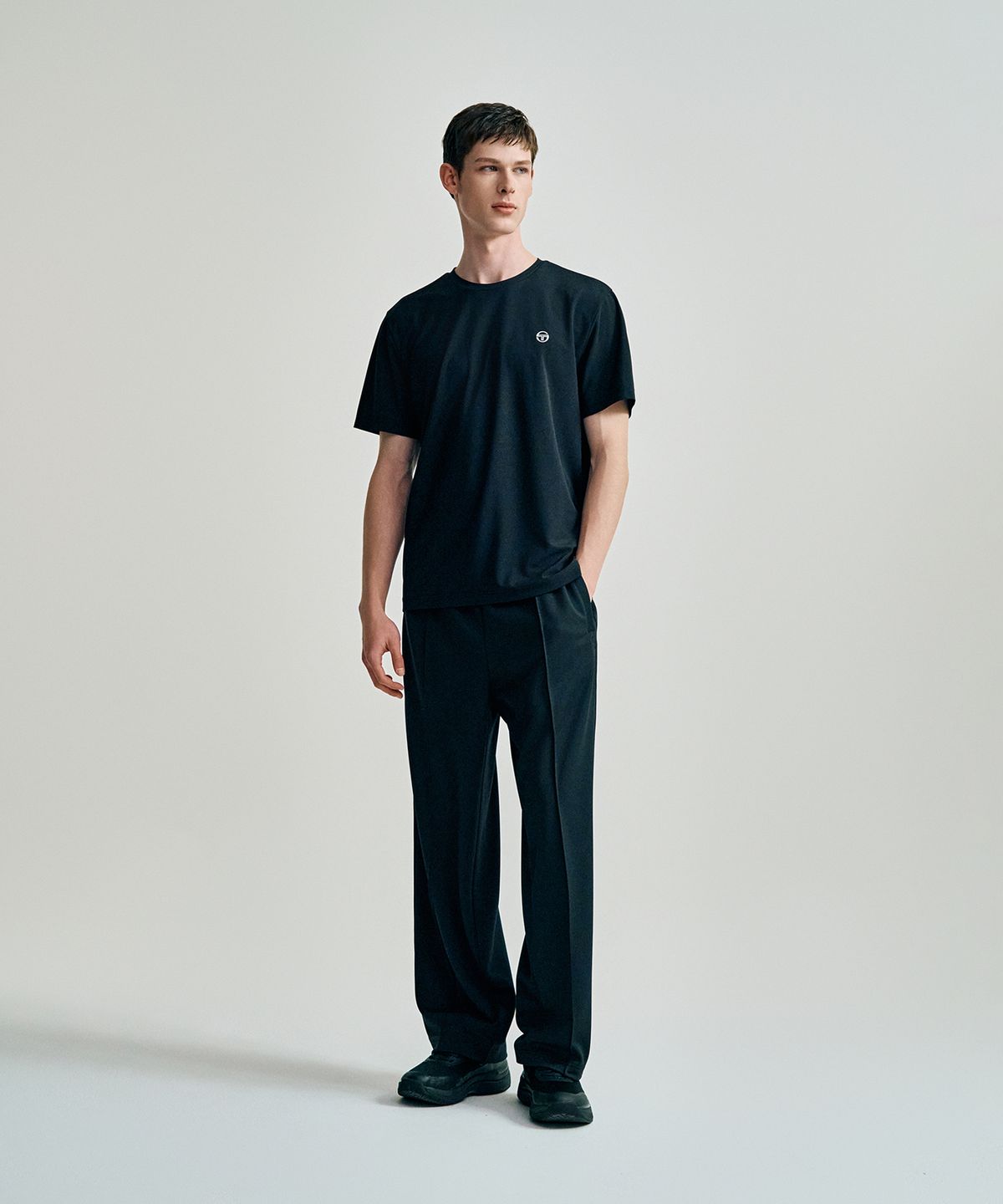 세르지오 타키니(SERGIO TACCHINI) M 레이프레쉬 피케 반팔 티셔츠 (Black)