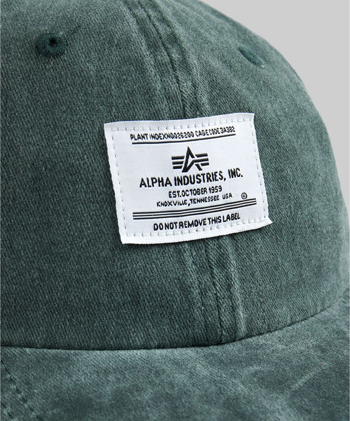 알파 인더스트리(ALPHA INDUSTRIES) 배틀워시 캡 다크 그린