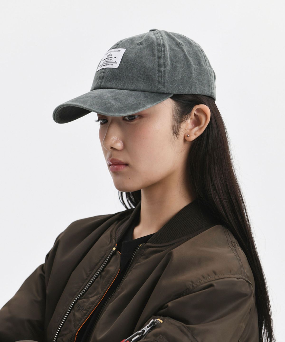 알파 인더스트리(ALPHA INDUSTRIES) 배틀워시 캡 다크 그린