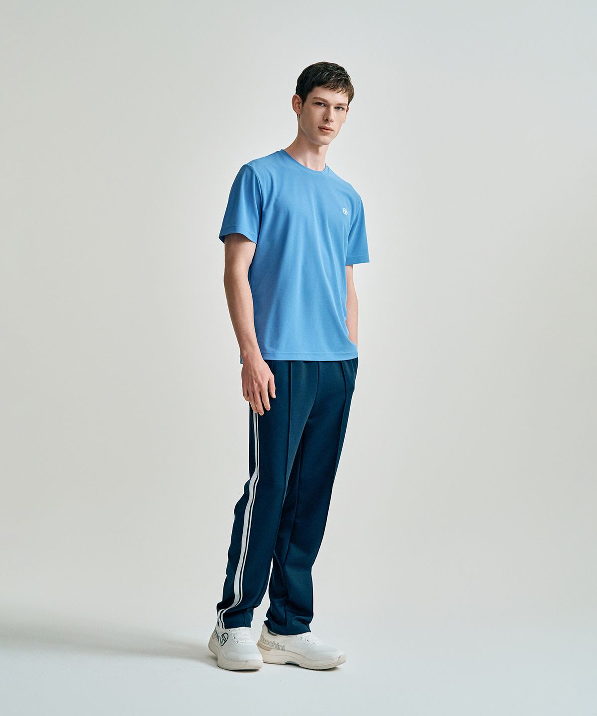 세르지오 타키니(SERGIO TACCHINI) M 레이프레쉬 피케 반팔 티셔츠 (Indigo)