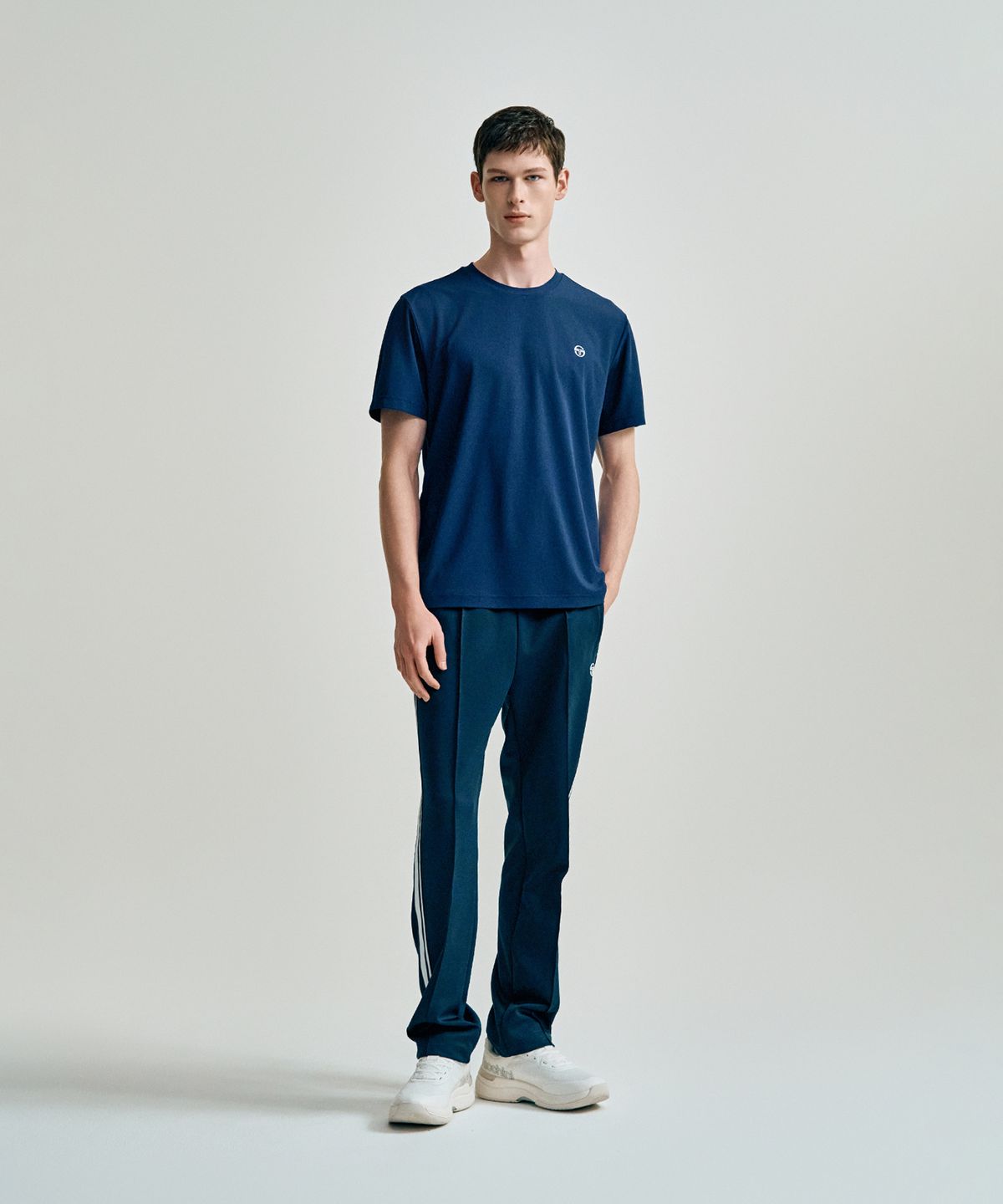 세르지오 타키니(SERGIO TACCHINI) M 레이프레쉬 피케 반팔 티셔츠 (Navy)