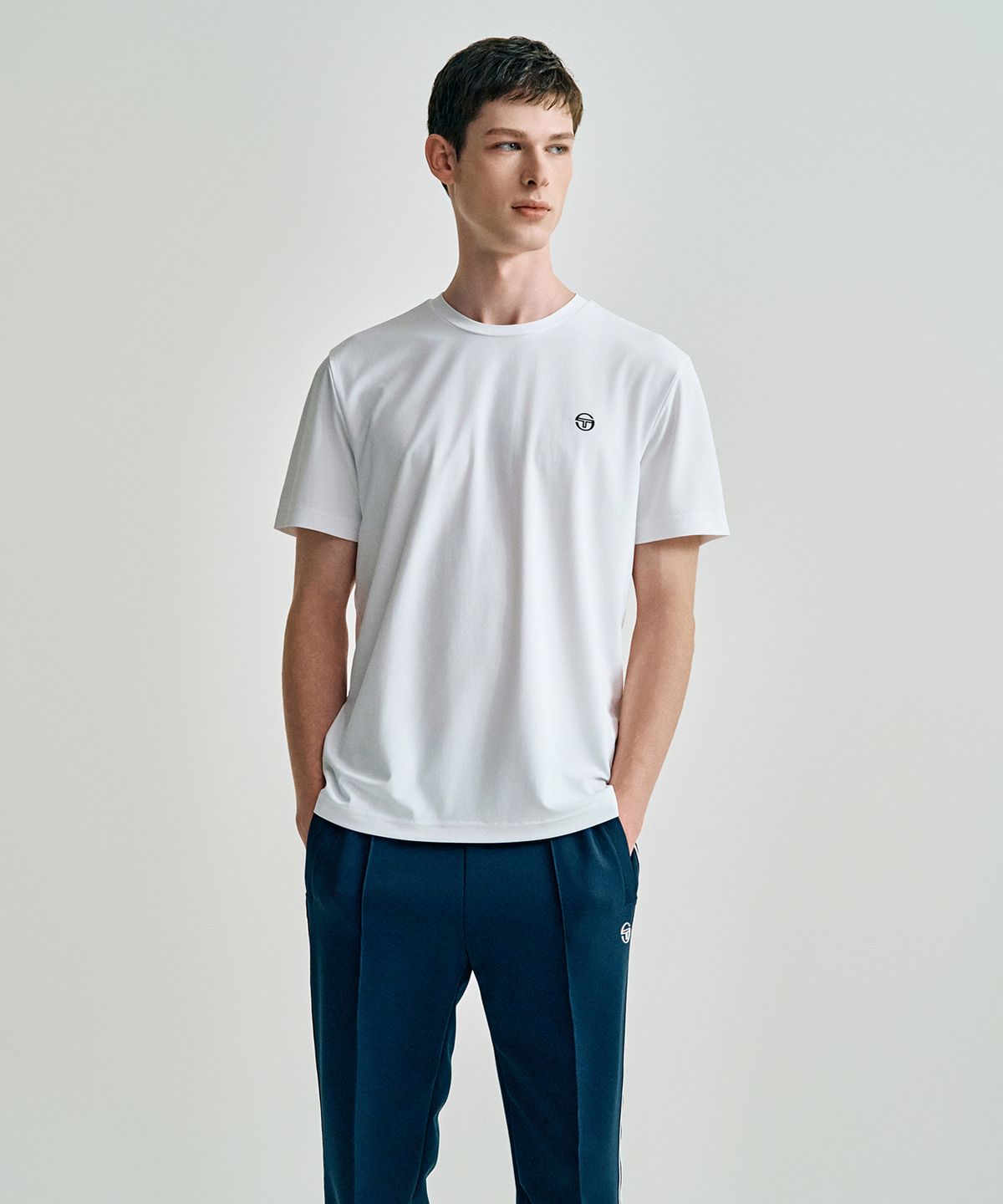 세르지오 타키니(SERGIO TACCHINI) M 레이프레쉬 피케 반팔 티셔츠 (White)