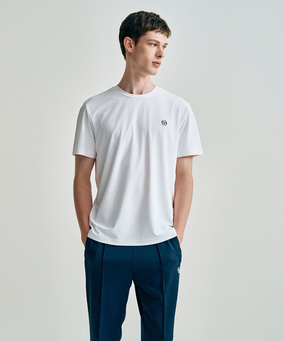 세르지오 타키니(SERGIO TACCHINI) M 레이프레쉬 피케 반팔 티셔츠 (White)