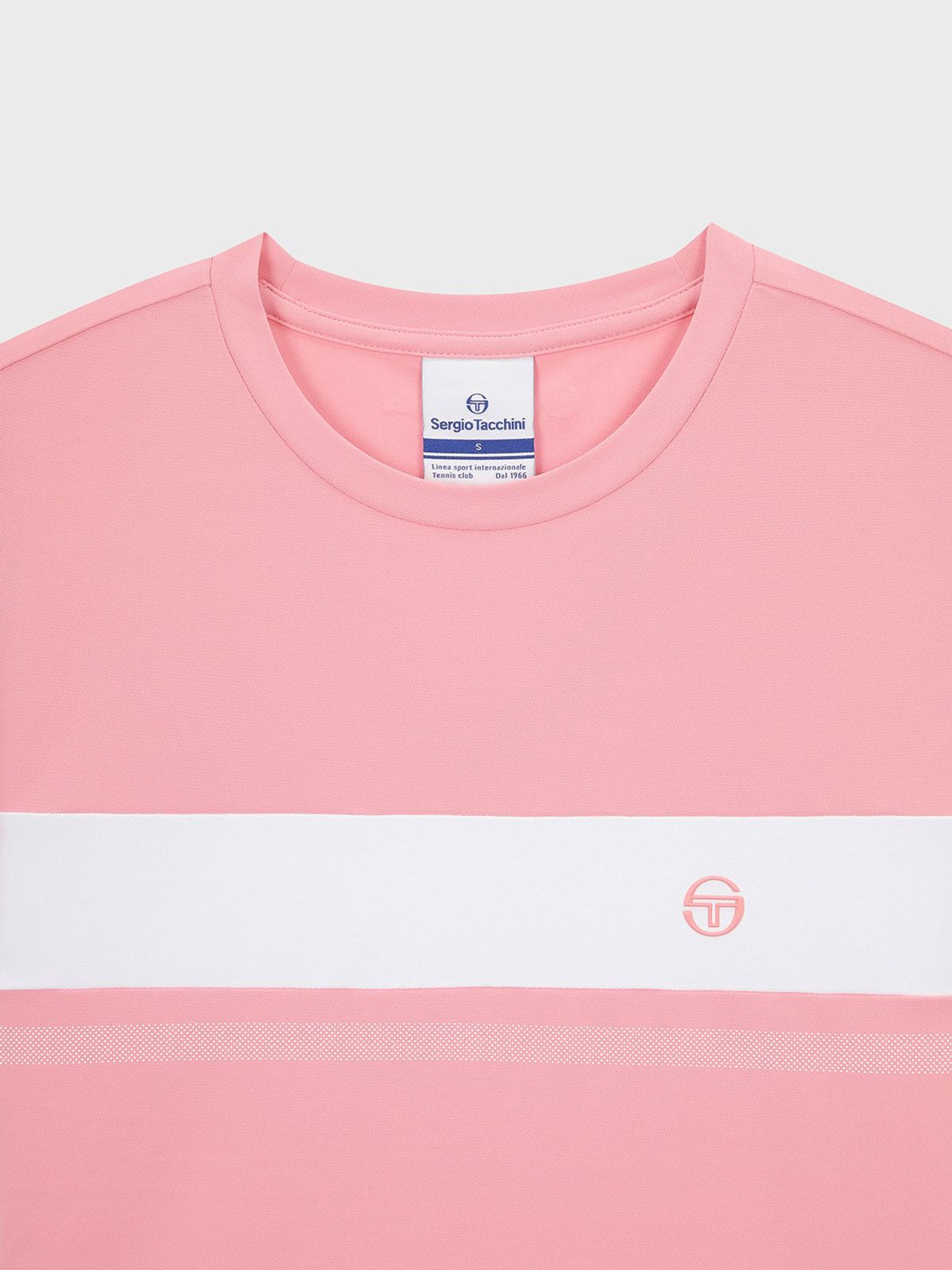 세르지오 타키니(SERGIO TACCHINI) W 레이프레쉬 다마린도 피케 반팔 티셔츠 (L.Pink)