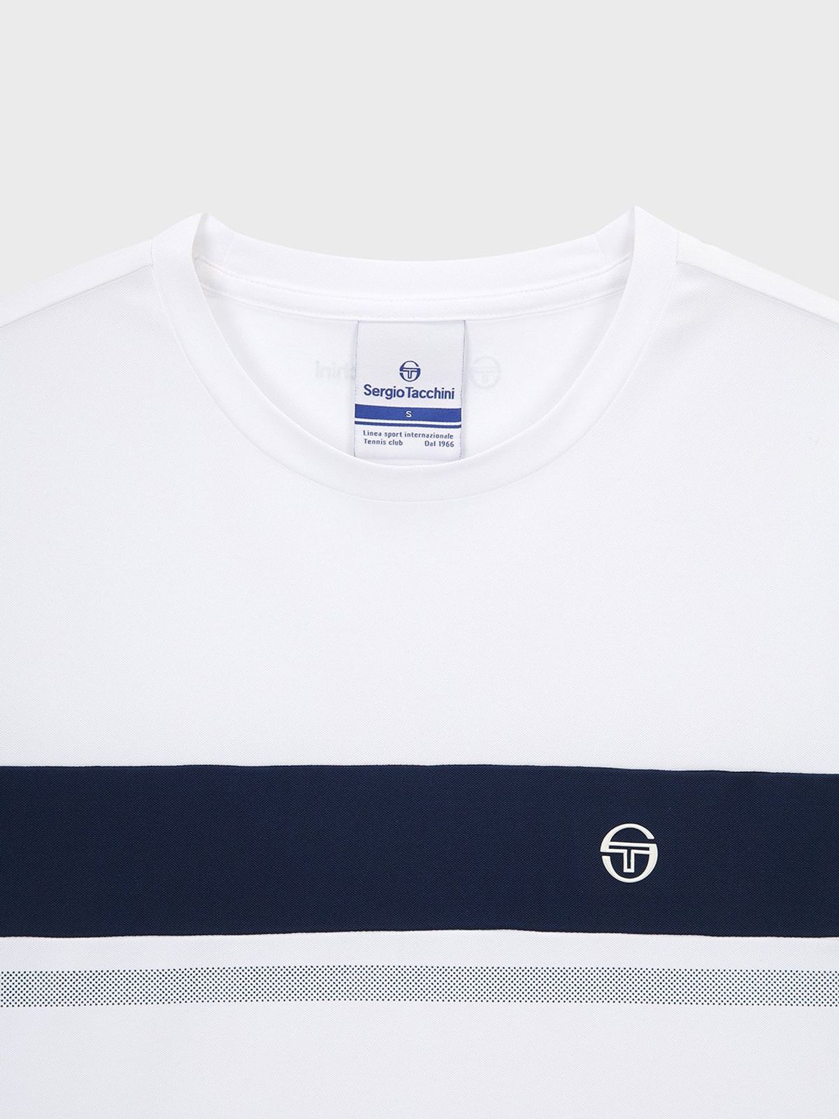 세르지오 타키니(SERGIO TACCHINI) W 레이프레쉬 다마린도 피케 반팔 티셔츠 (White)