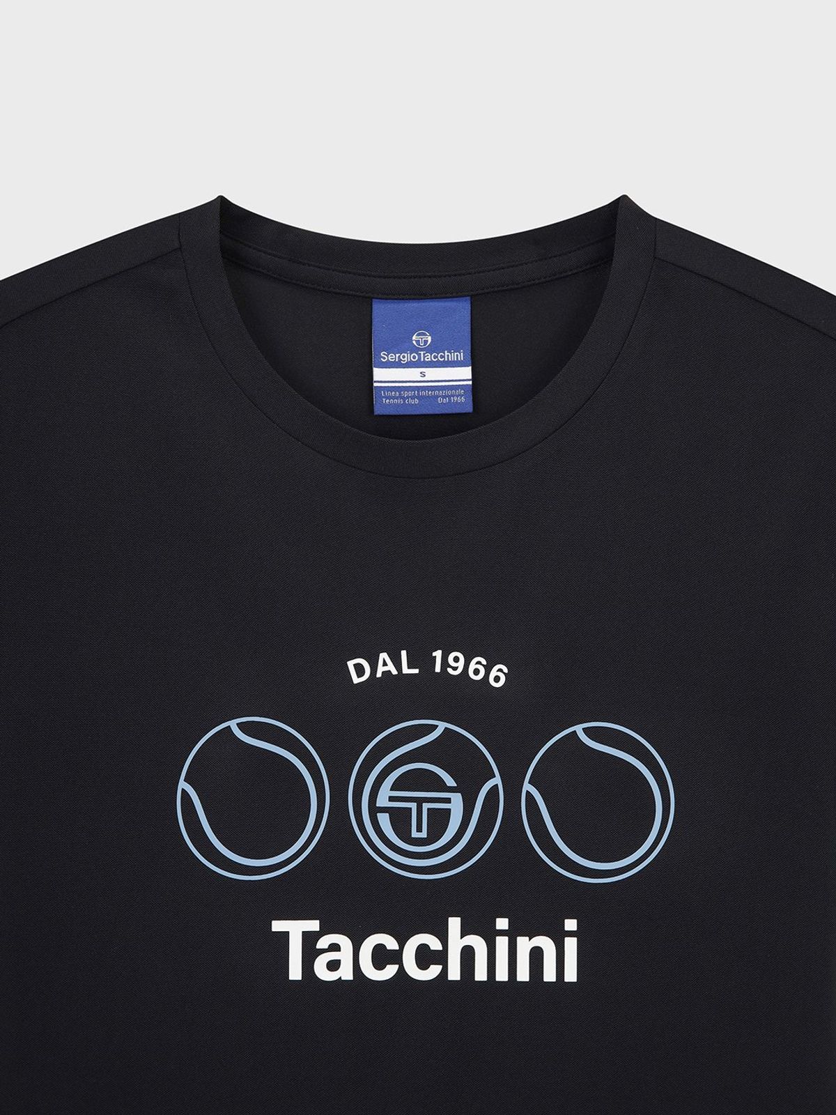 세르지오 타키니(SERGIO TACCHINI) W 레이프레쉬 캄포 피케 반팔 티셔츠 (Black)