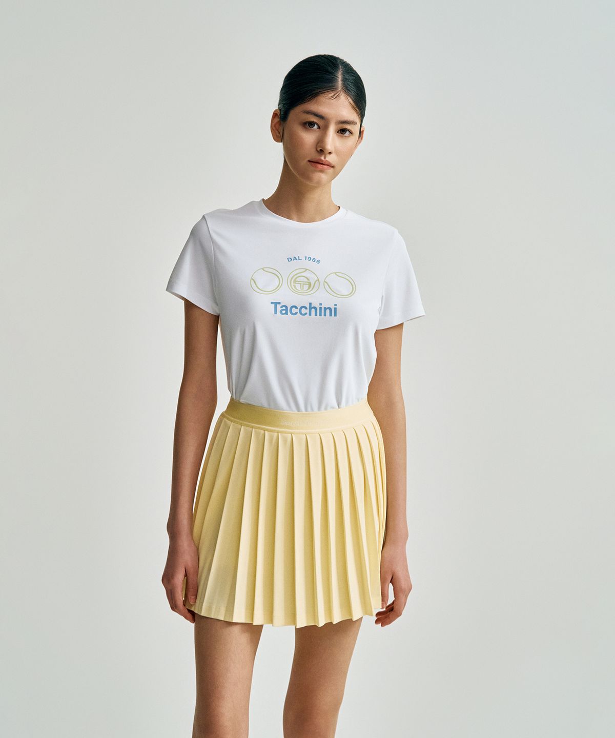 세르지오 타키니(SERGIO TACCHINI) W 레이프레쉬 캄포 피케 반팔 티셔츠 (White)