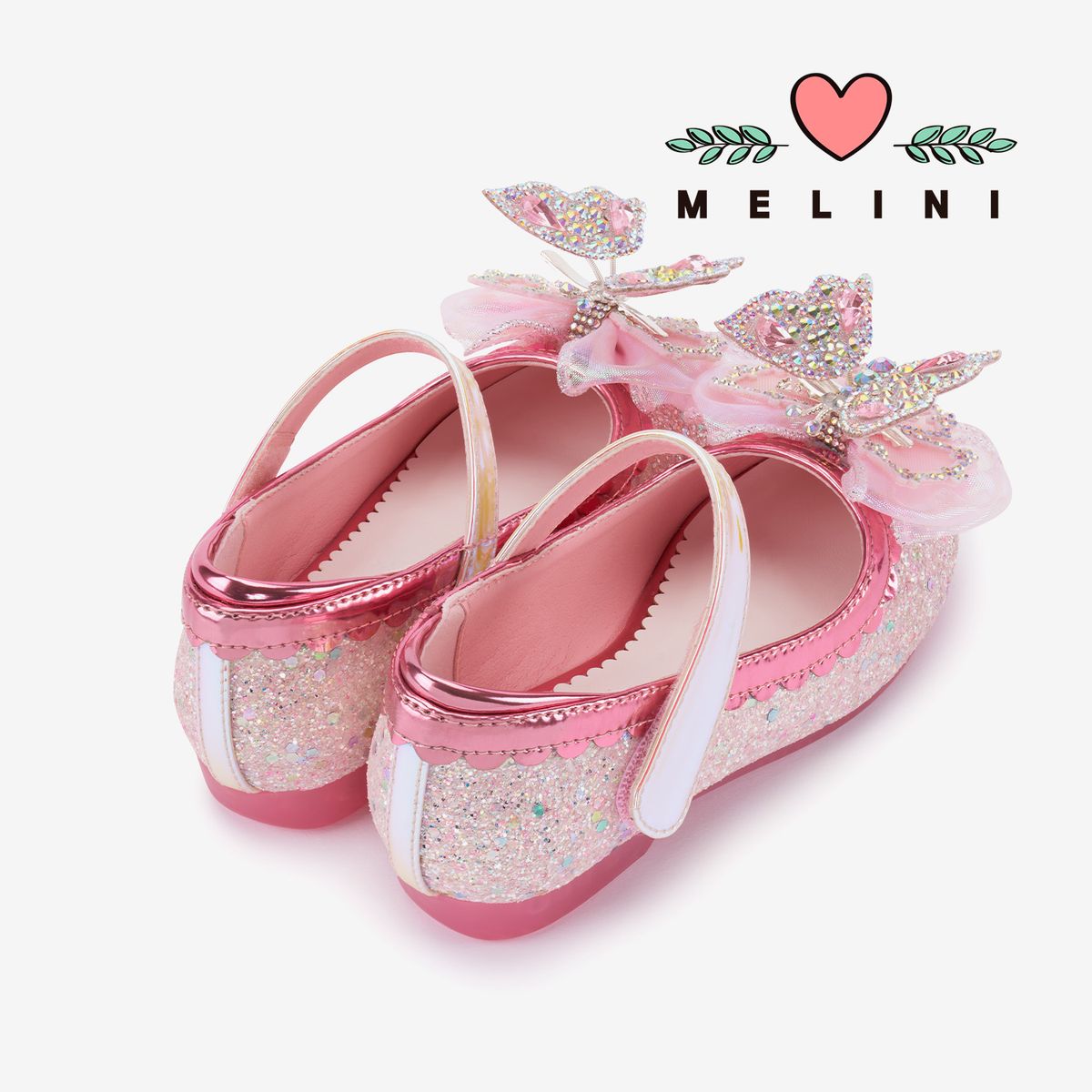 멜리니(MELINI) 여아구두 파피메이 LED-트윙클핑크