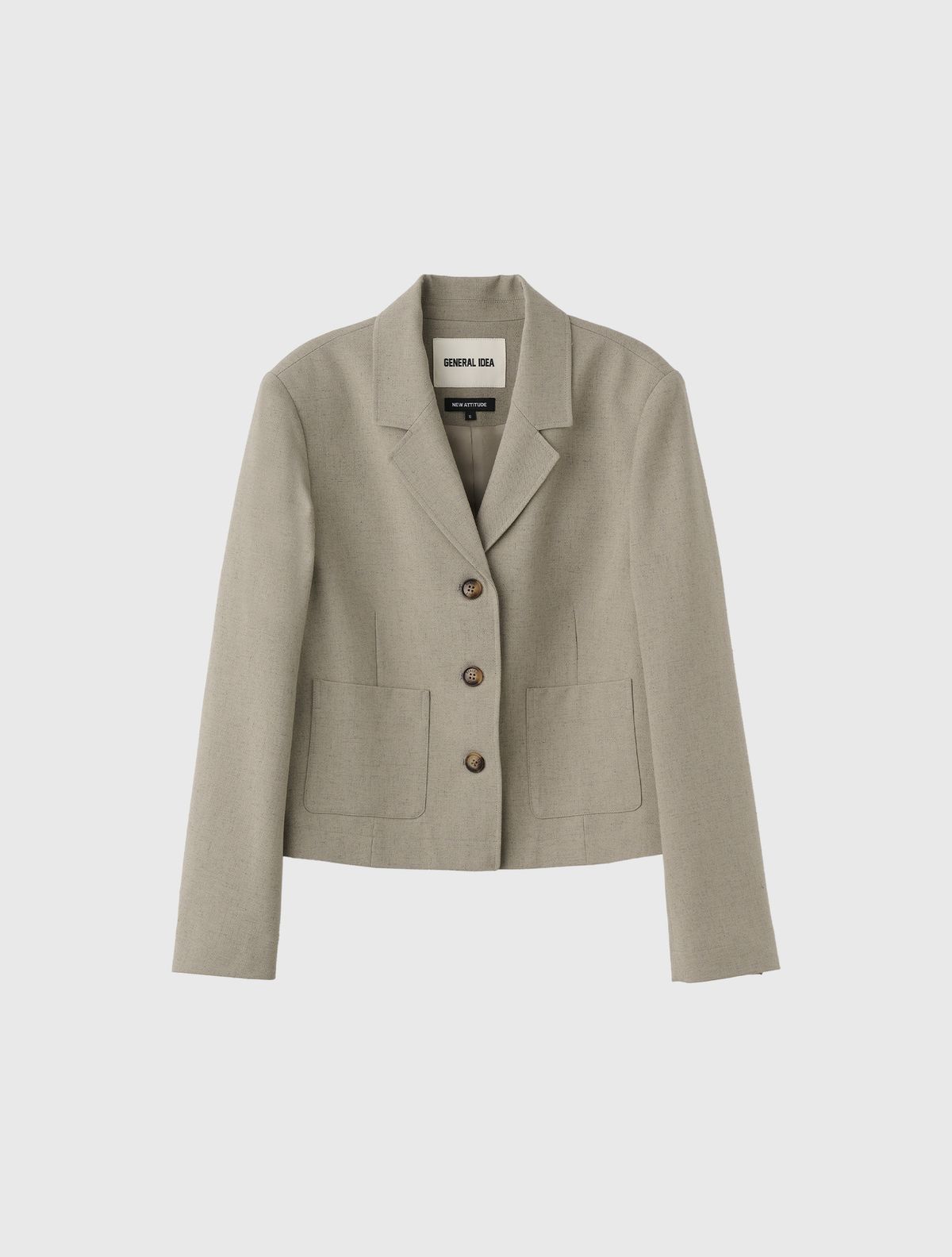 제너럴아이디어(GENERALIDEA) 테일러드 숏 자켓 [GREY] / WBE1L09509