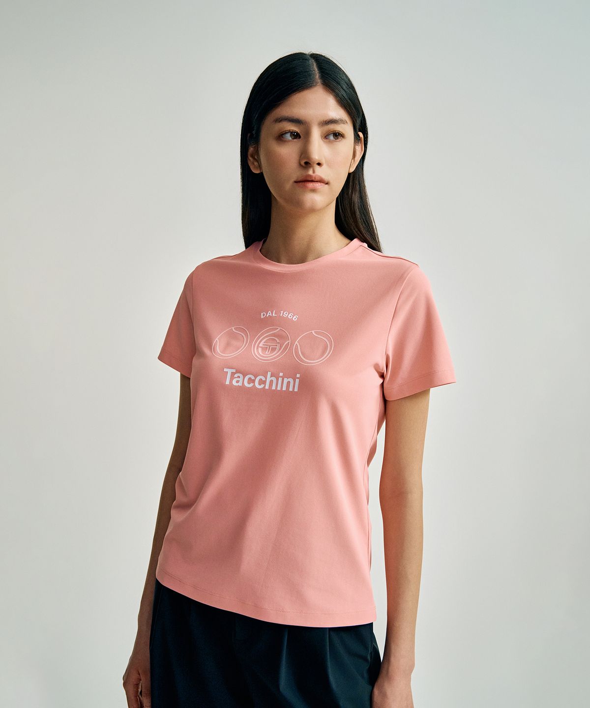 세르지오 타키니(SERGIO TACCHINI) W 레이프레쉬 캄포 피케 반팔 티셔츠 (L.Pink)