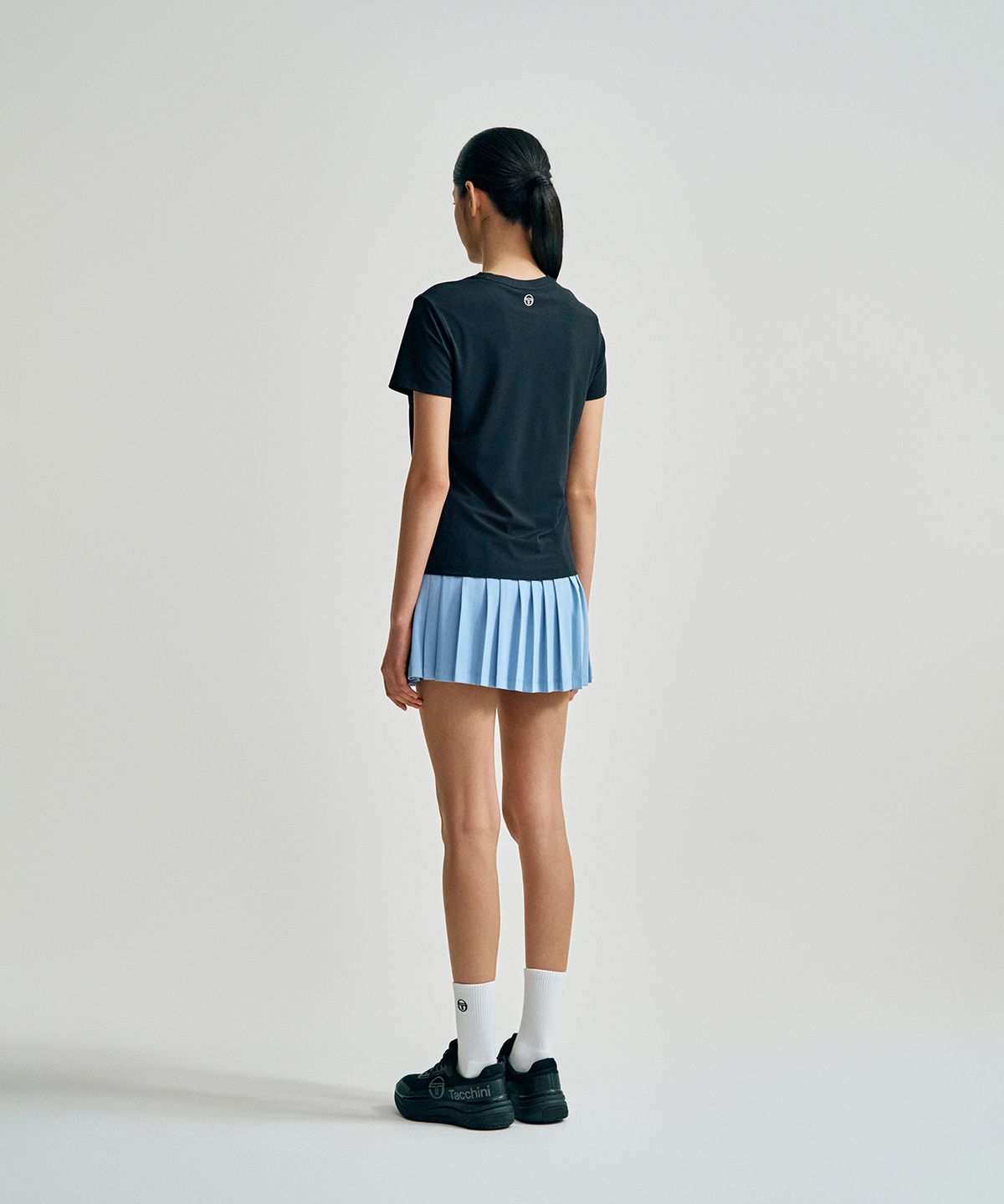 세르지오 타키니(SERGIO TACCHINI) W 레이프레쉬 캄포 피케 반팔 티셔츠 (Black)