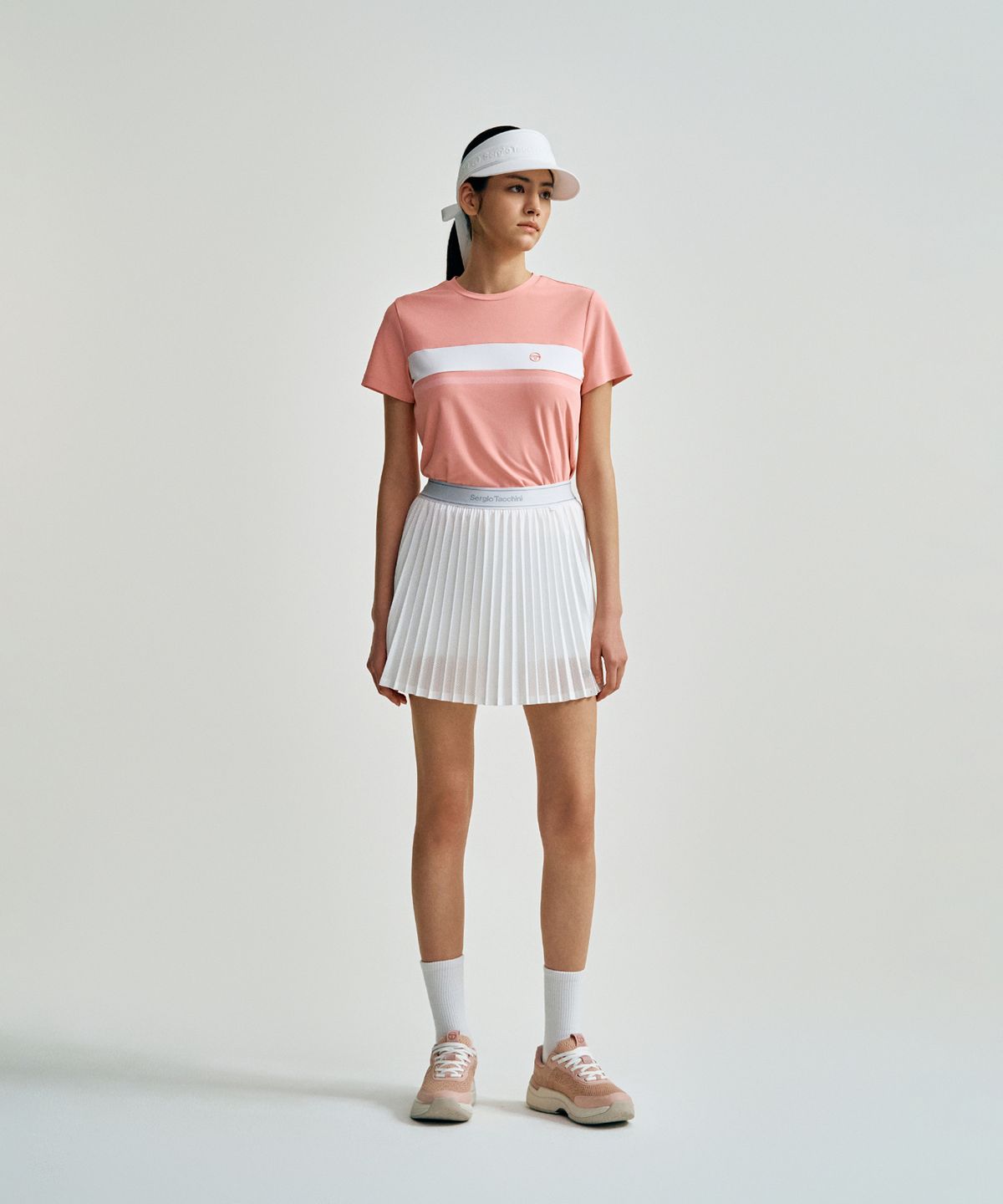 세르지오 타키니(SERGIO TACCHINI) W 레이프레쉬 다마린도 피케 반팔 티셔츠 (L.Pink)