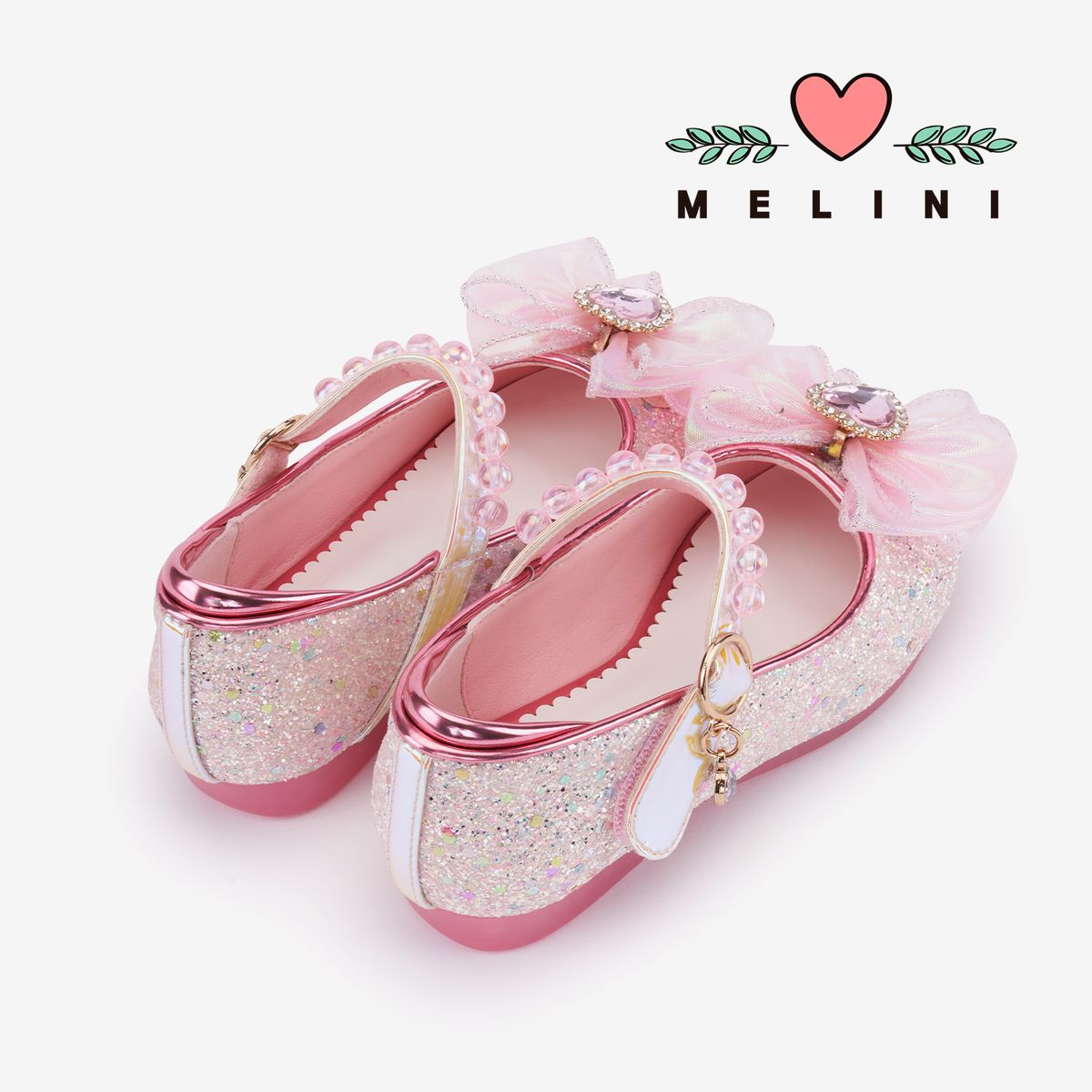 멜리니(MELINI) 여아구두 안나메이 LED-쥬얼핑크
