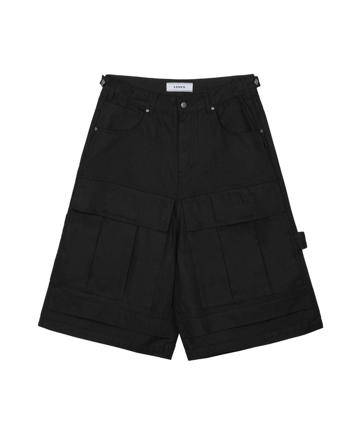아이돈워너셀(IDWS) Ignis Maxi Cargo Bermuda Shorts Black