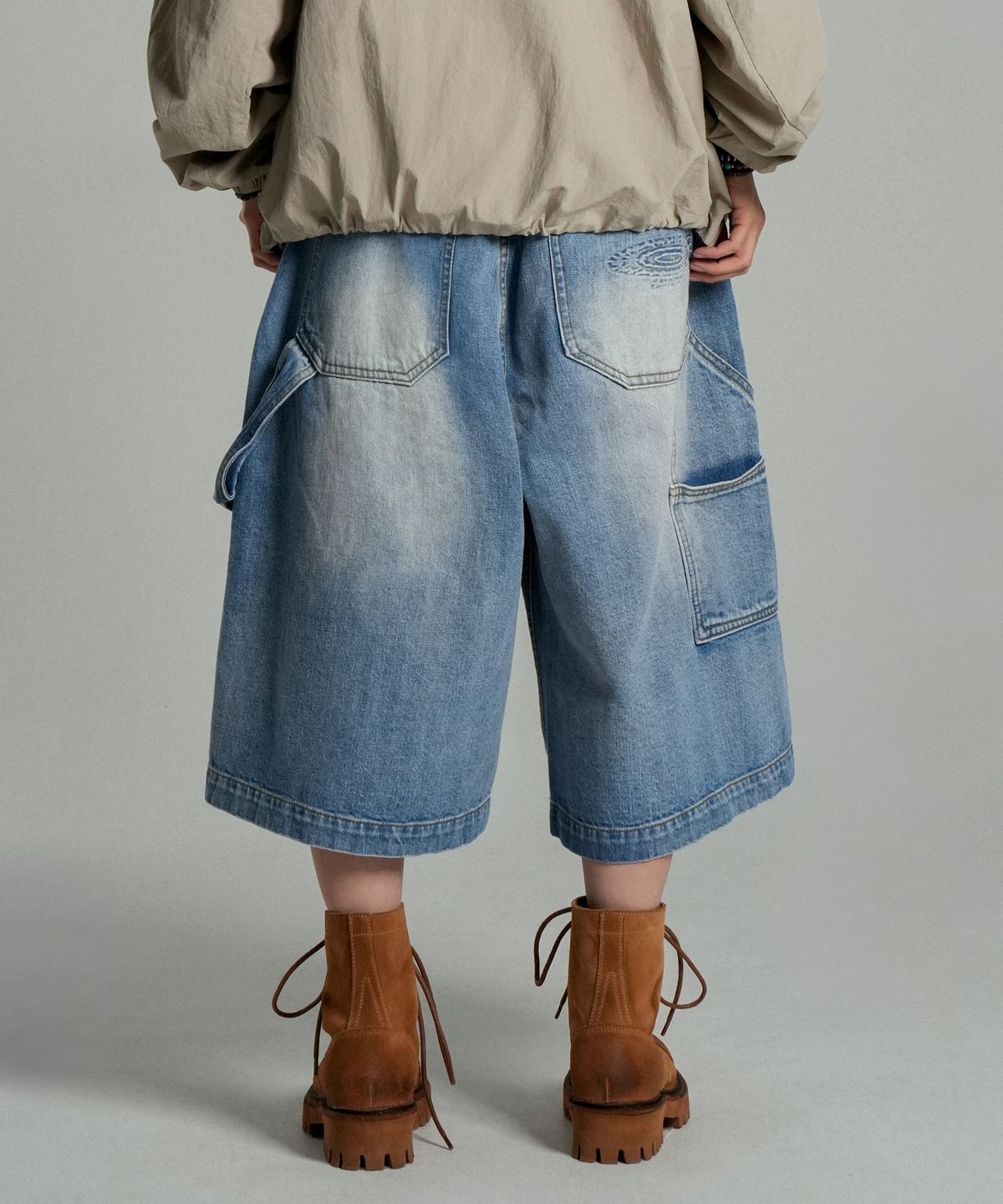 아이돈워너셀(IDWS) Blaze Maxi Carpenter Bermuda Shorts Indigo