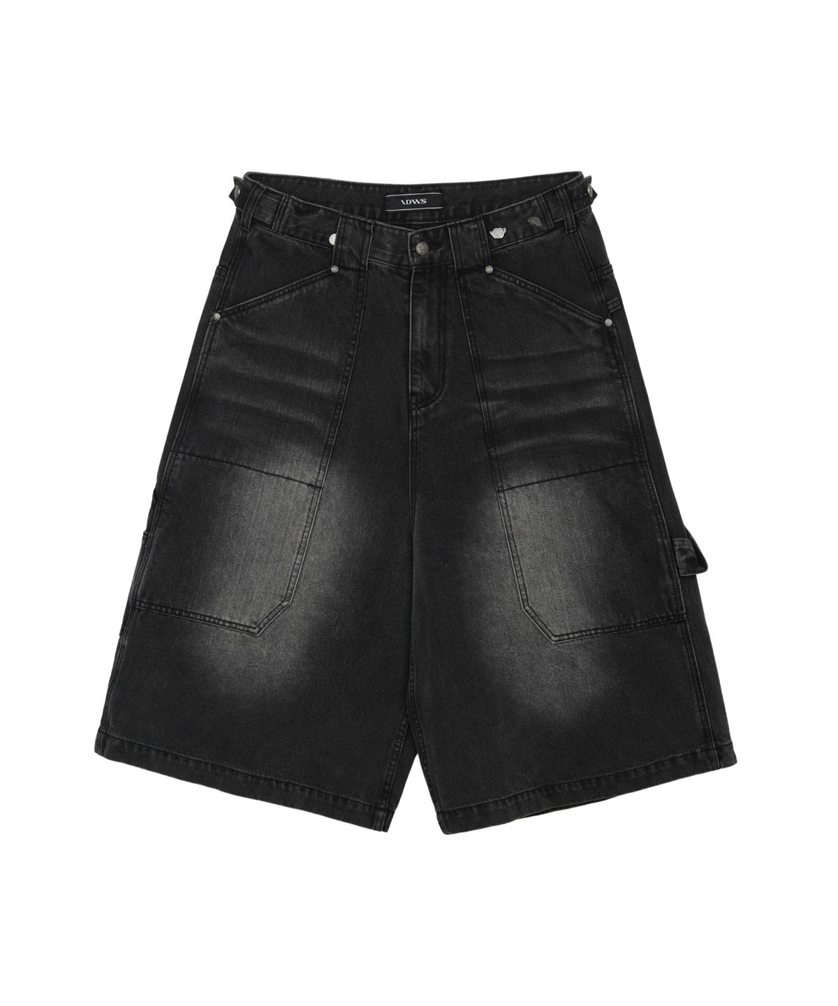 아이돈워너셀(IDWS) Blaze Maxi Carpenter Bermuda Shorts Black