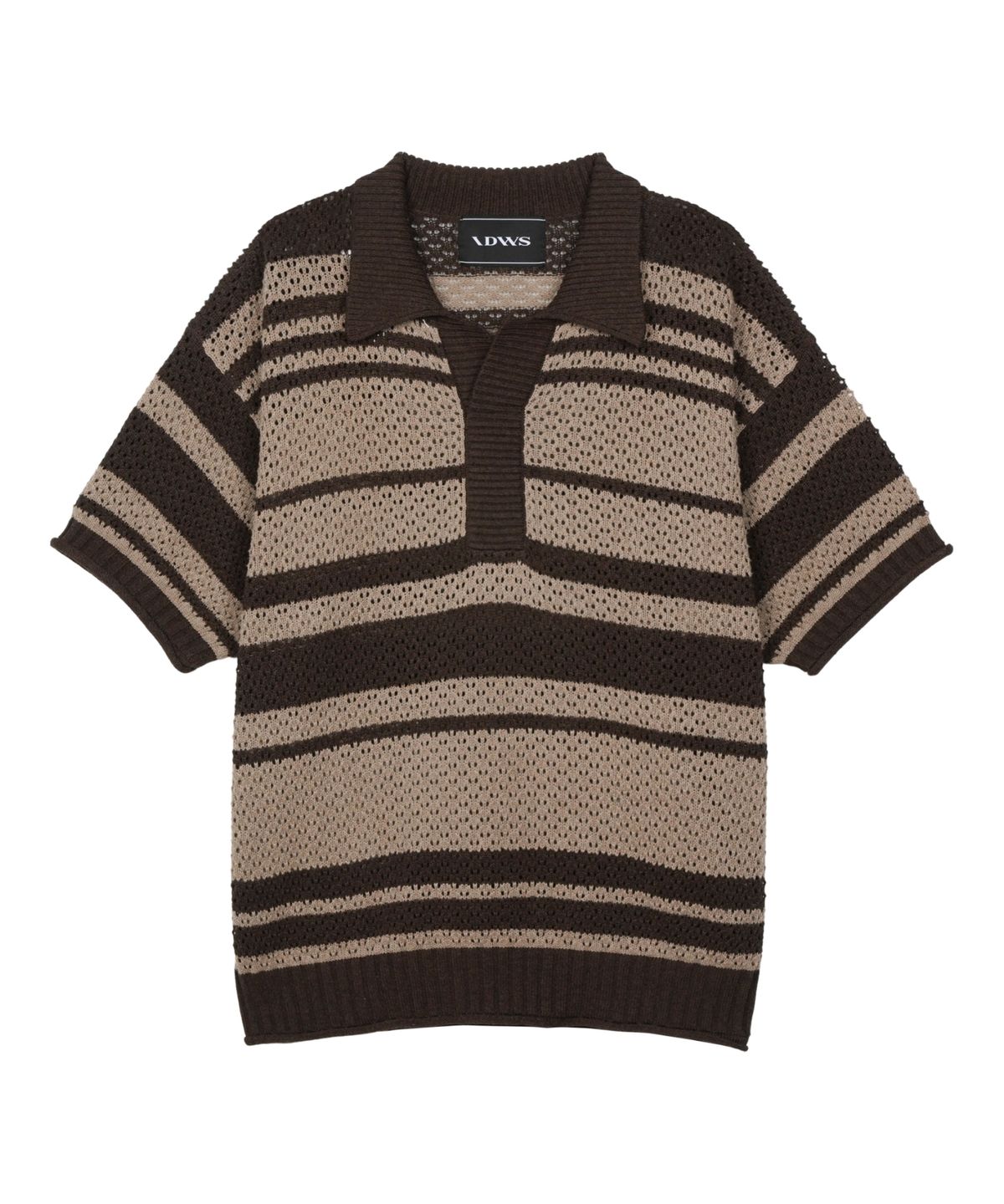 아이돈워너셀(IDWS) Sahara Collar Half-Knit Brown/Beige