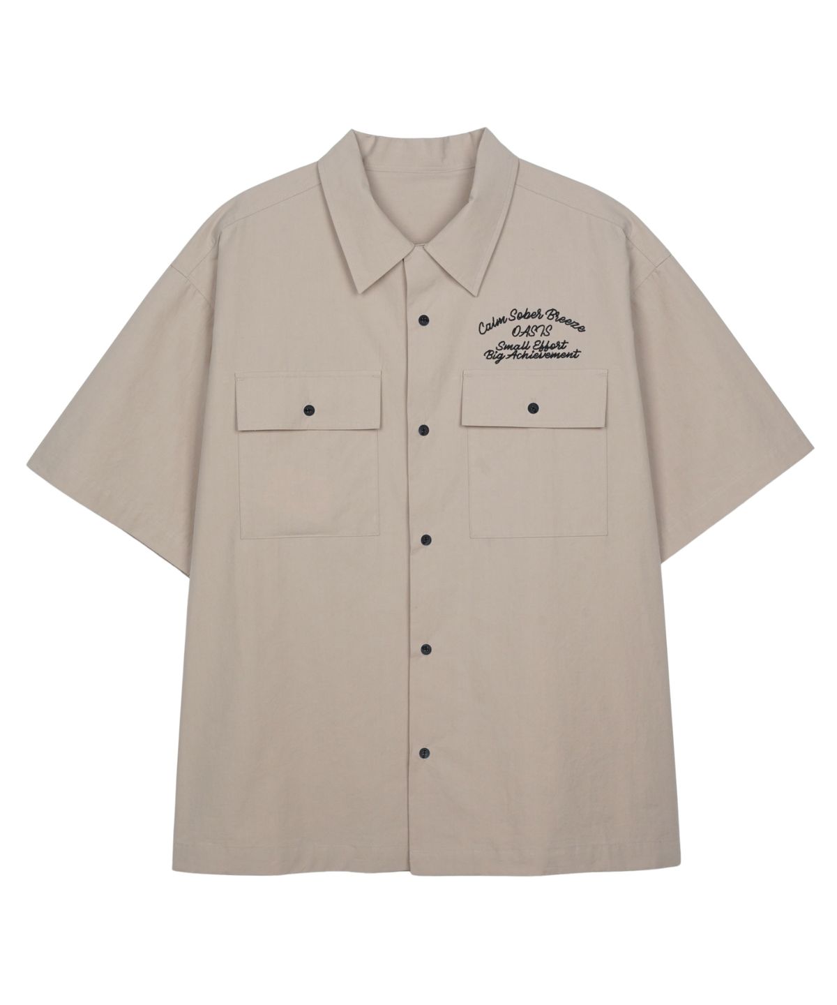 아이돈워너셀(IDWS) Ellim Half-Shirt Beige