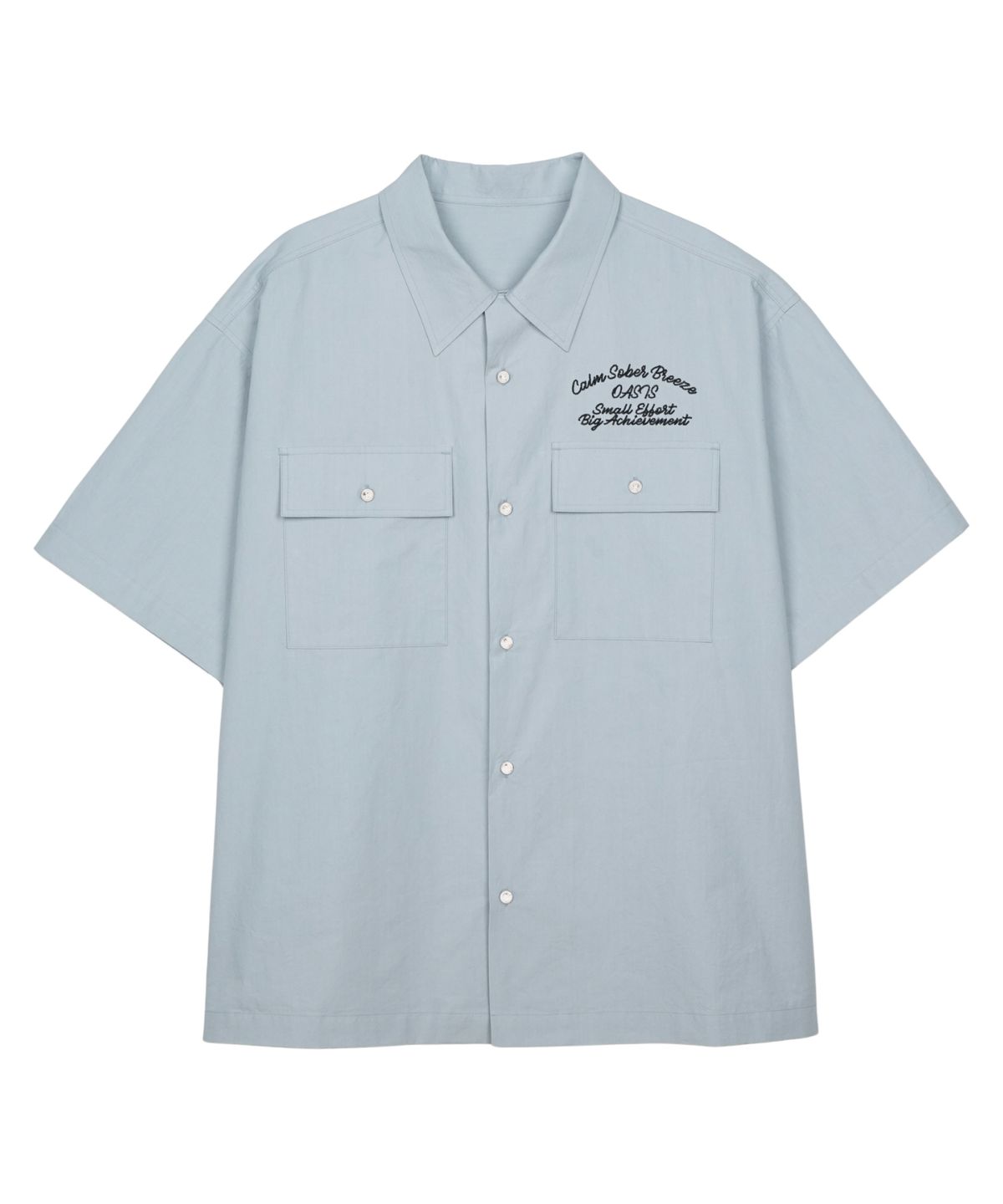아이돈워너셀(IDWS) Ellim Half-Shirt Blue