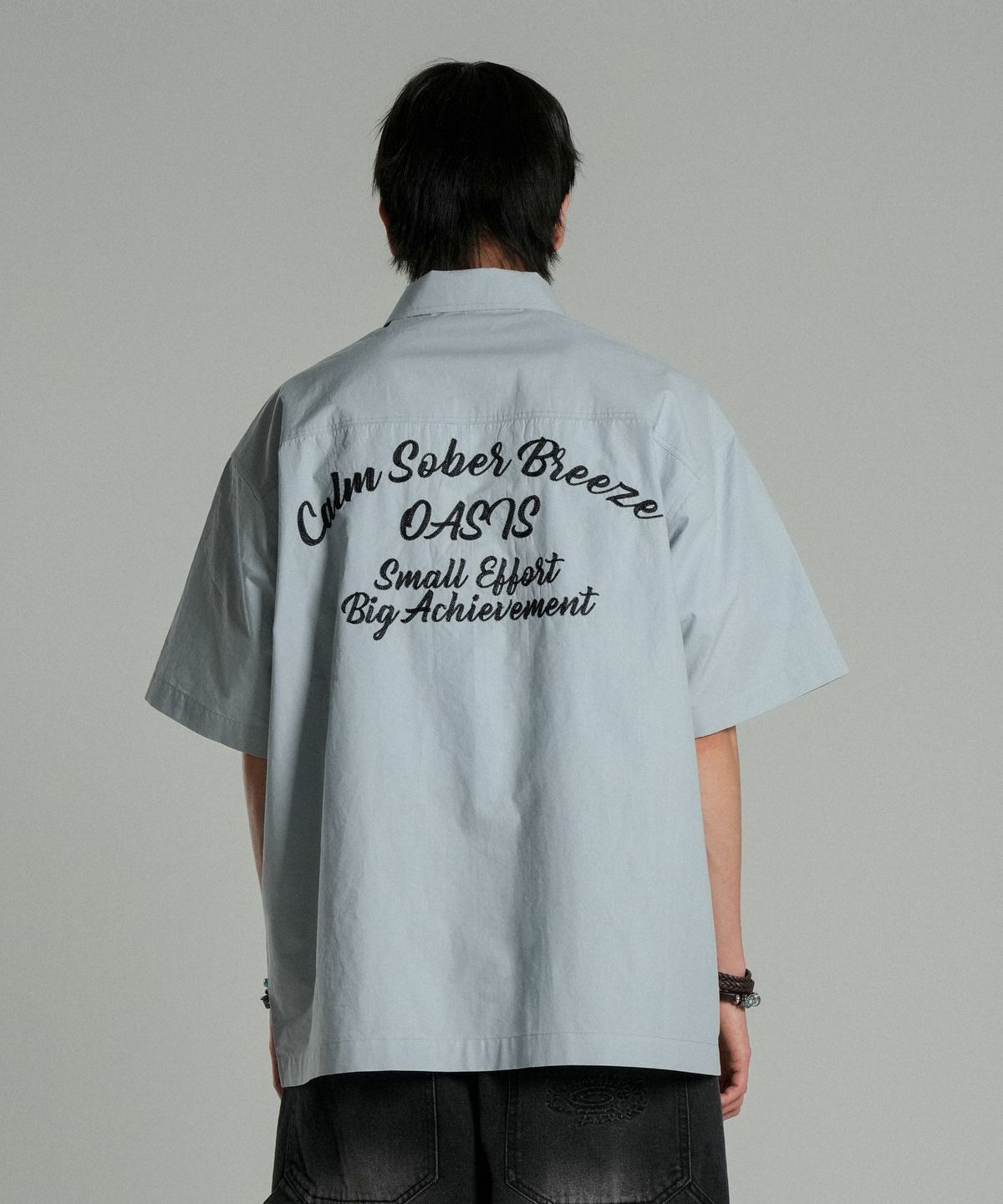아이돈워너셀(IDWS) Ellim Half-Shirt Blue
