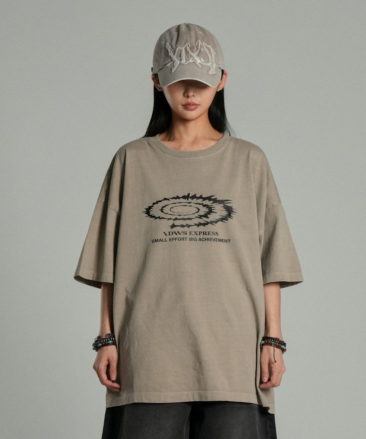아이돈워너셀(IDWS) Swift Symbol Dying T-Shirt Sand