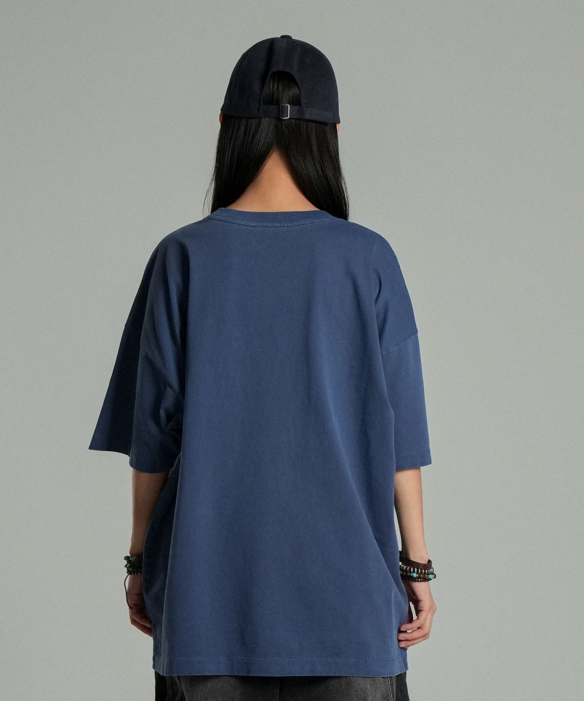 아이돈워너셀(IDWS) Swift Symbol Dying T-Shirt Deep Blue